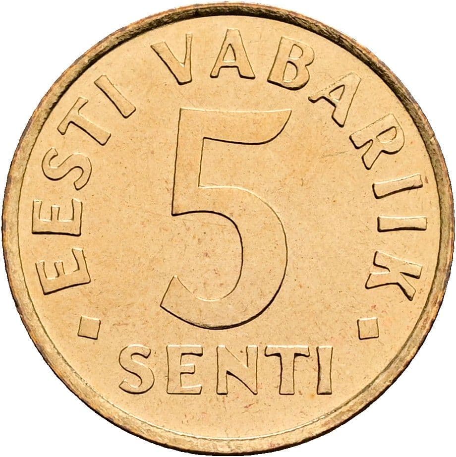 5 Senti 1991 – Vorderseite