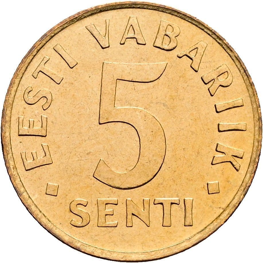 5 Senti 1991 – Vorderseite