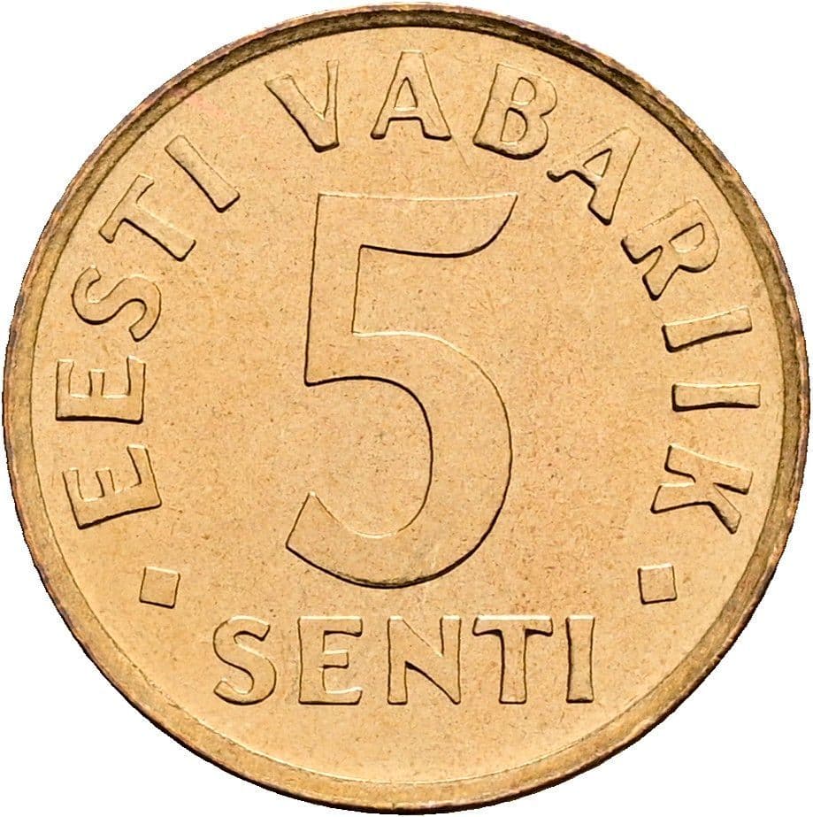 5 Senti 1991 – Vorderseite