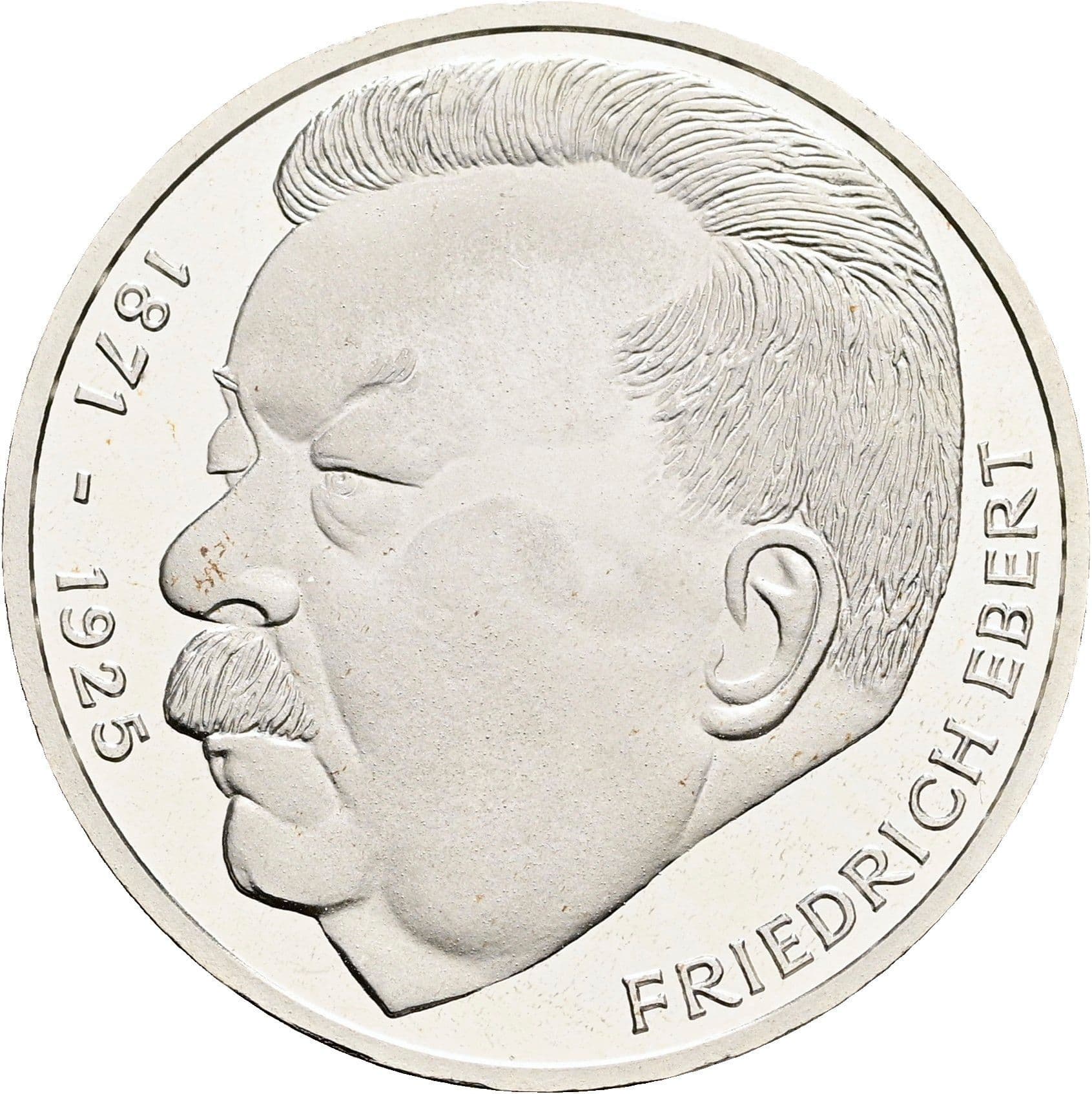 5 Deutsche Mark 1975 J – Vorderseite