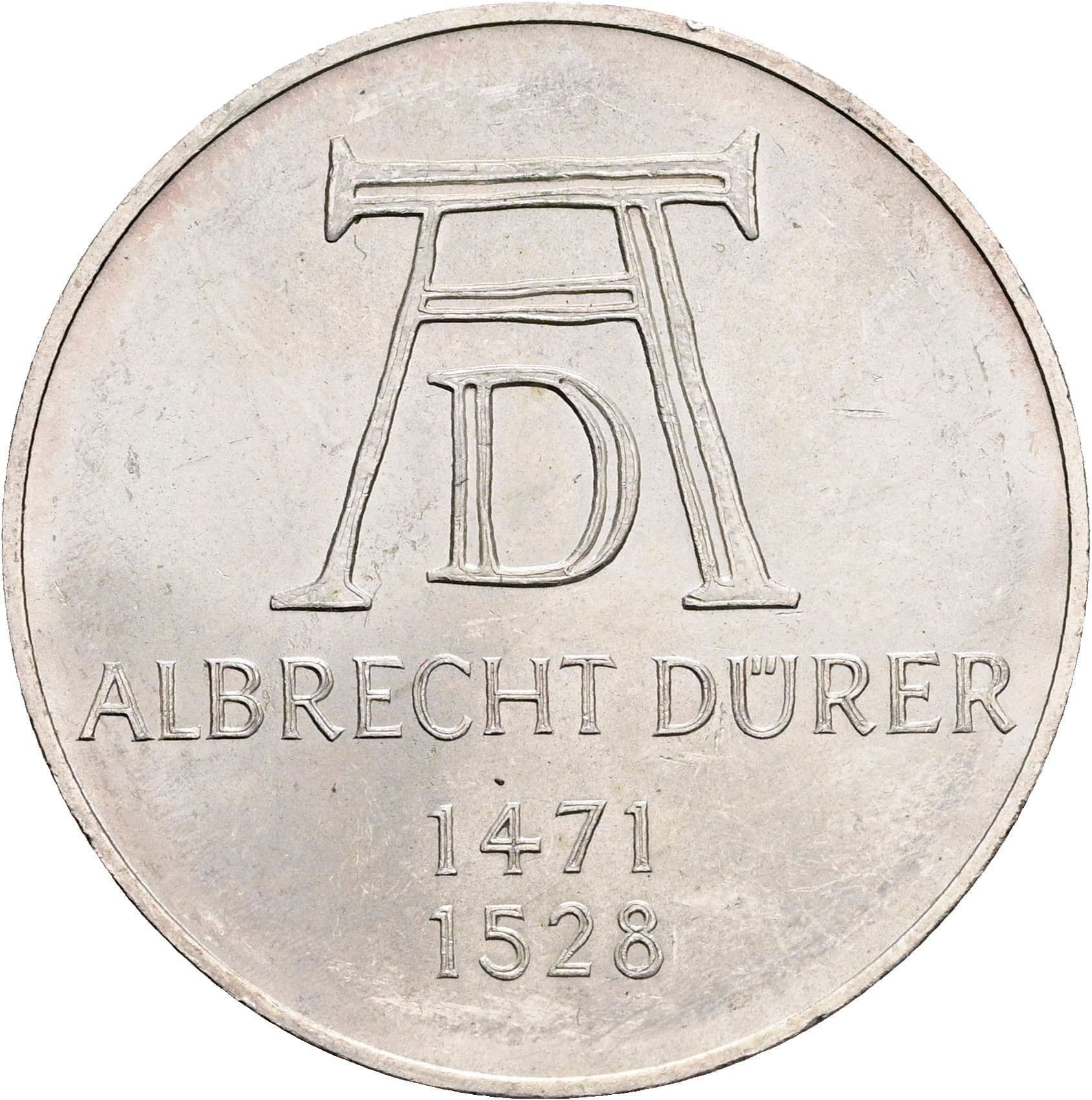 5 Deutsche Mark 1972 D – Vorderseite