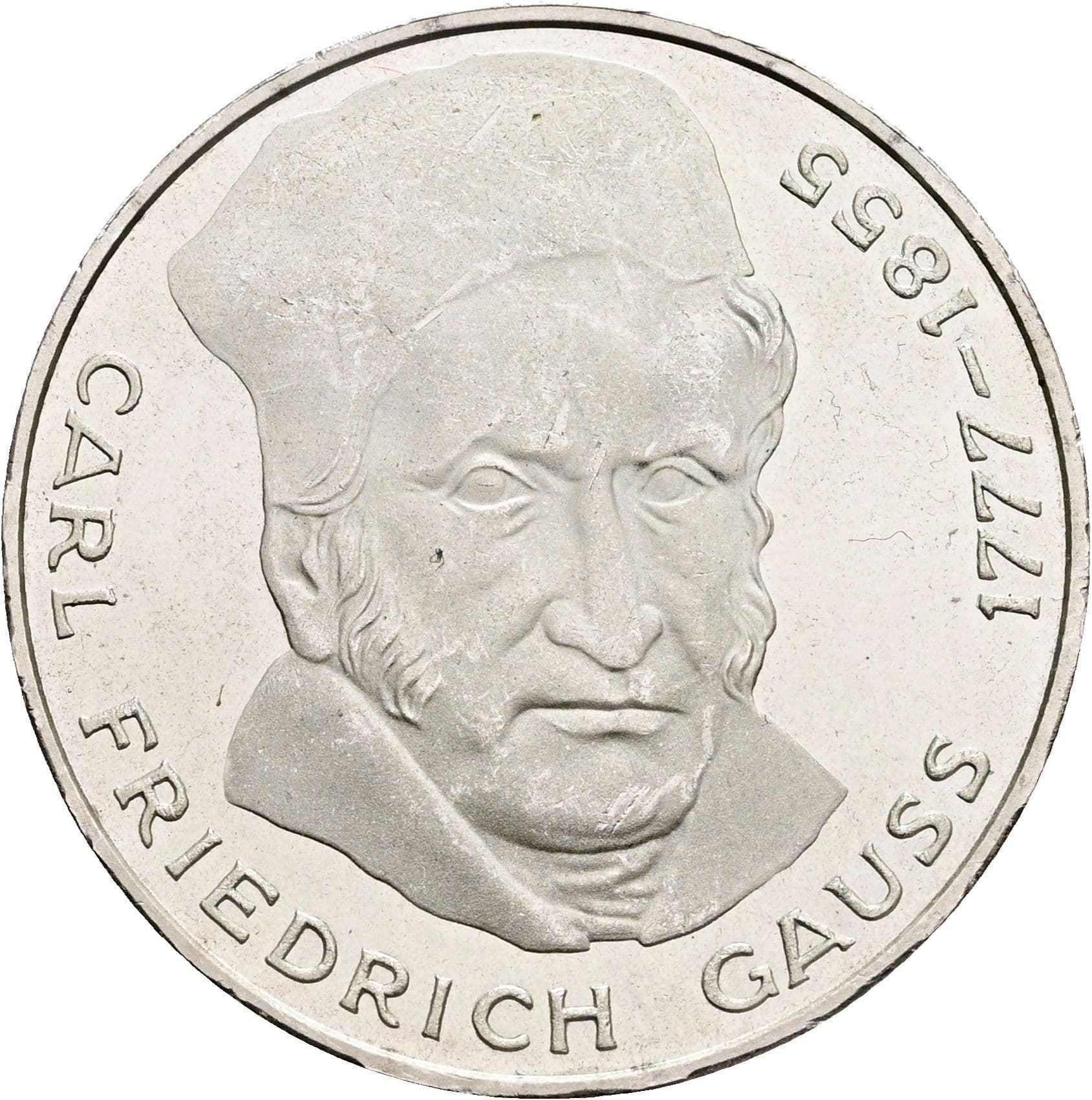 5 Deutsche Mark 1977 J – Vorderseite