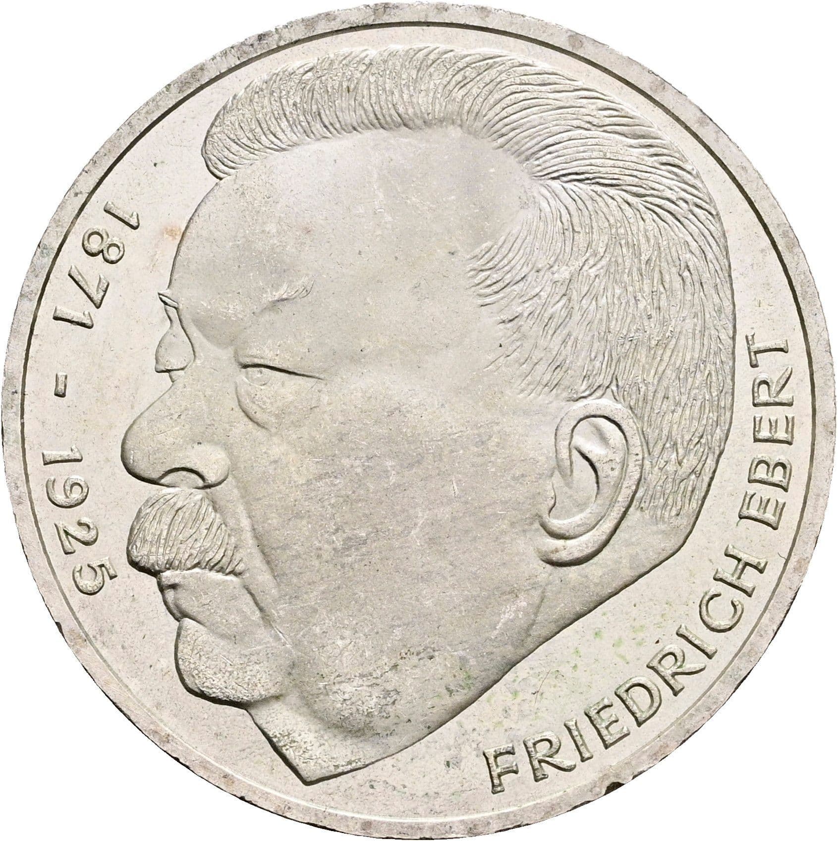 5 Deutsche Mark 1975 J – Vorderseite