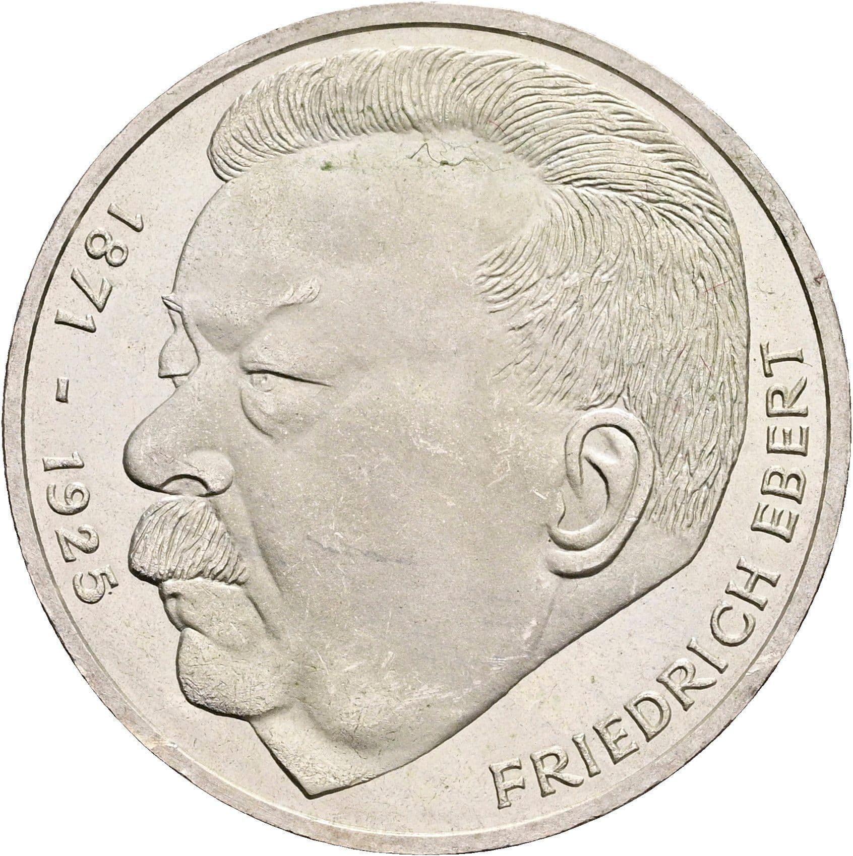 5 Deutsche Mark 1975 J – Vorderseite
