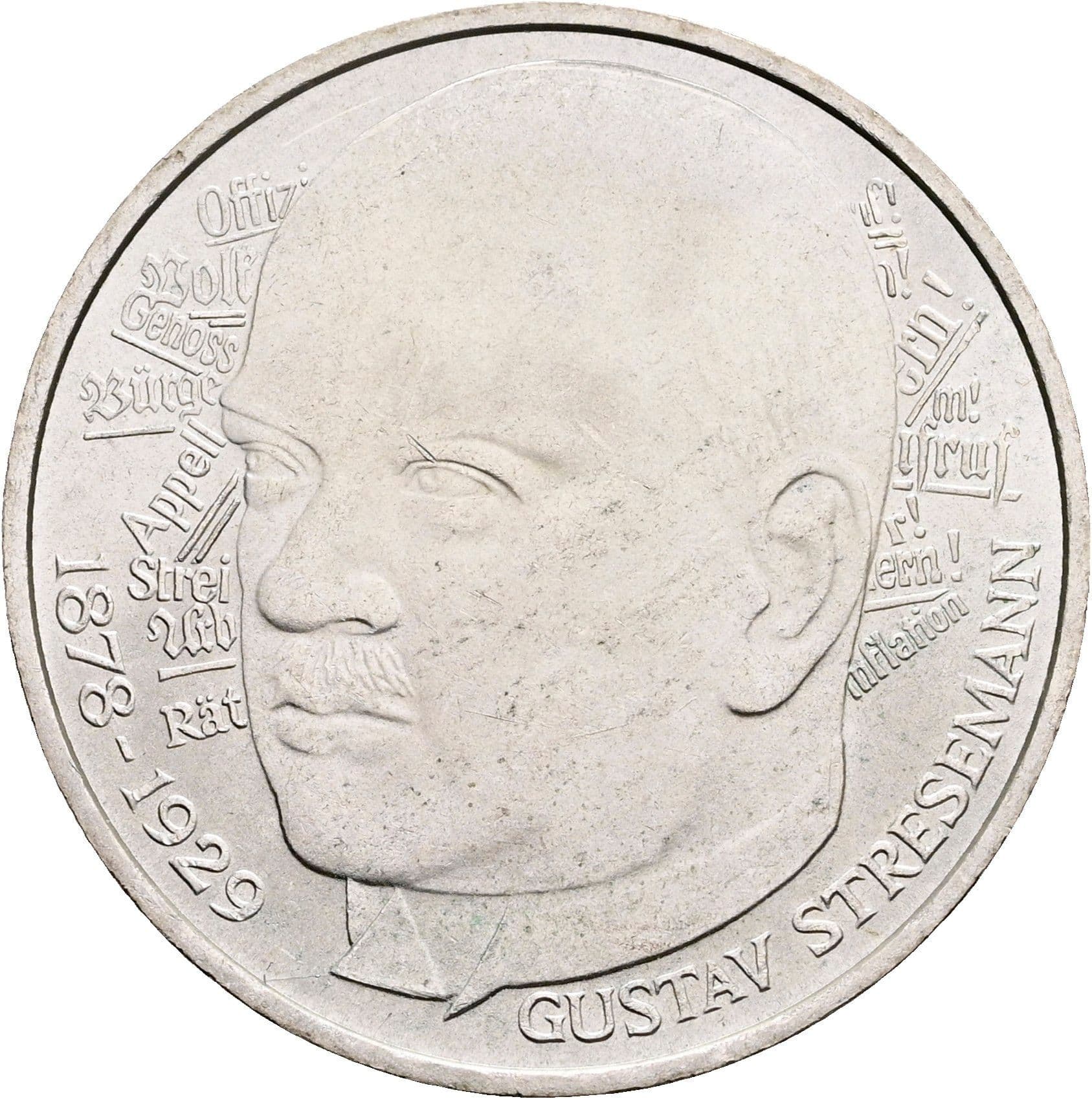 5 Deutsche Mark 1978 D – Vorderseite
