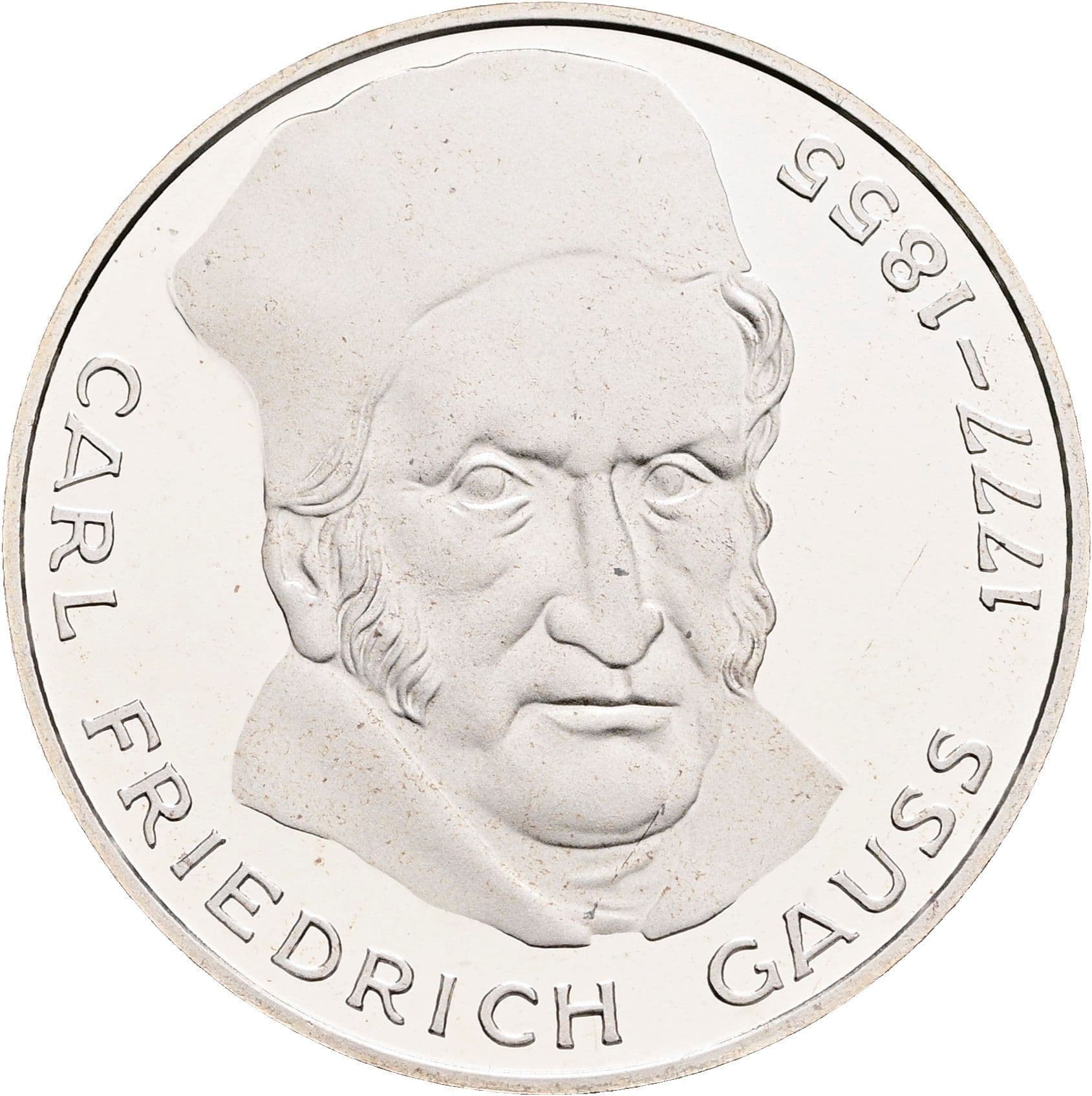 5 Deutsche Mark 1977 J – Vorderseite