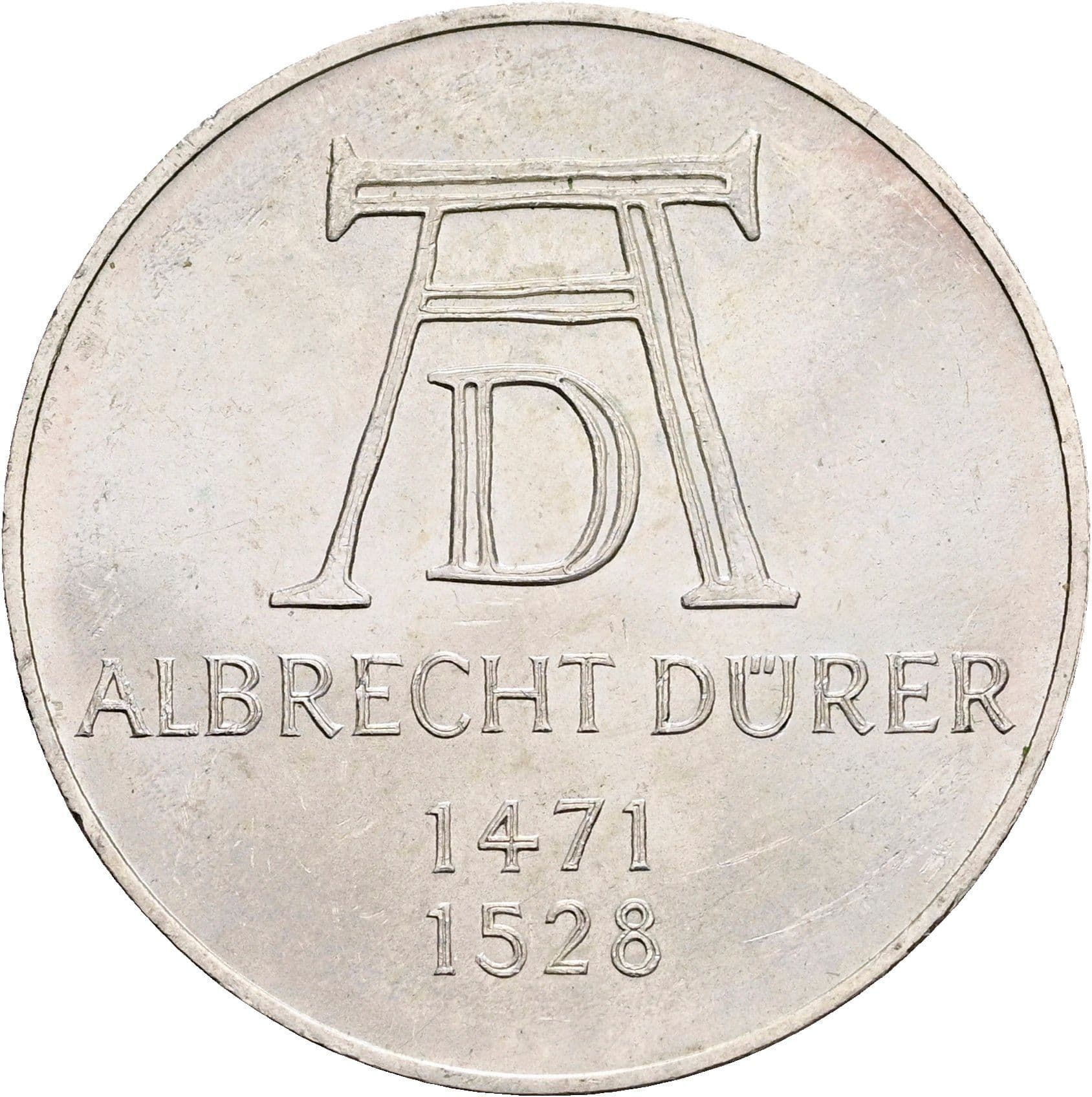 5 Deutsche Mark 1972 D – Vorderseite
