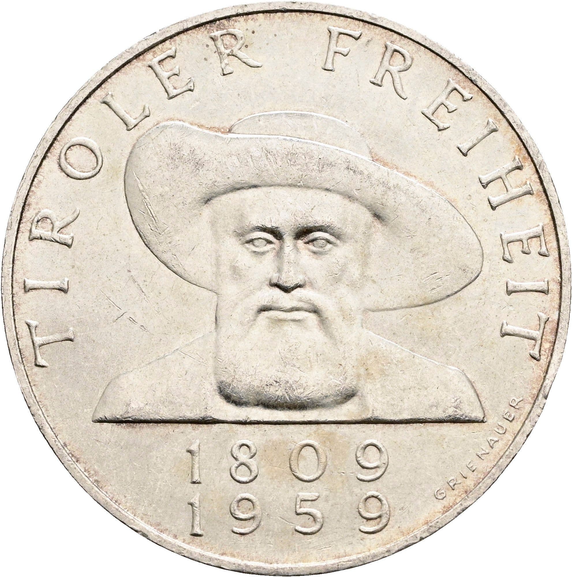 50 Schilling 1959 – Vorderseite