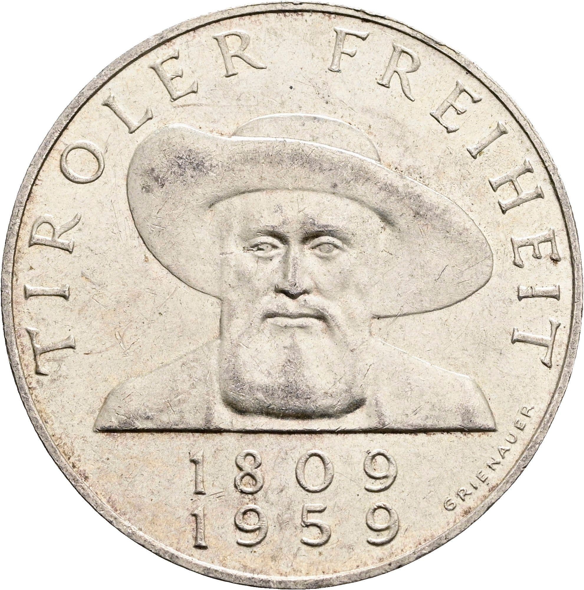 50 Schilling 1959 – Vorderseite