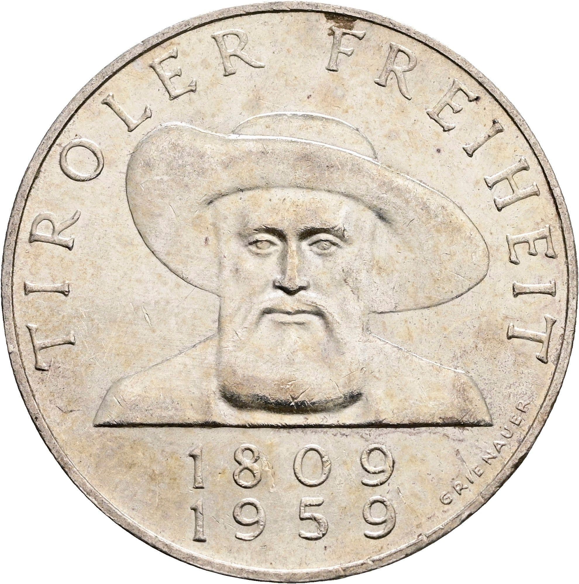 50 Schilling 1959 – Vorderseite