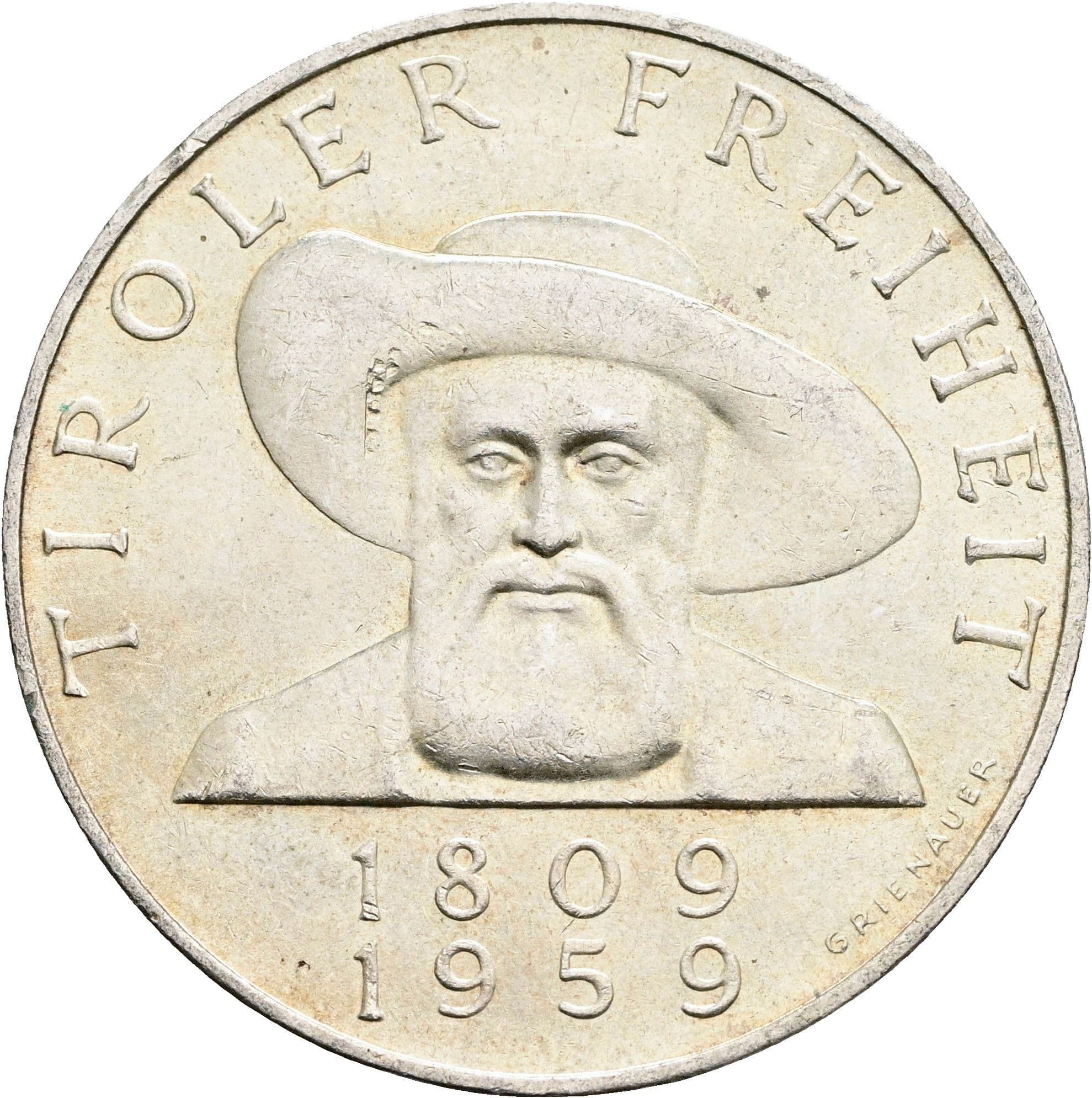 50 Schilling 1959 – Vorderseite