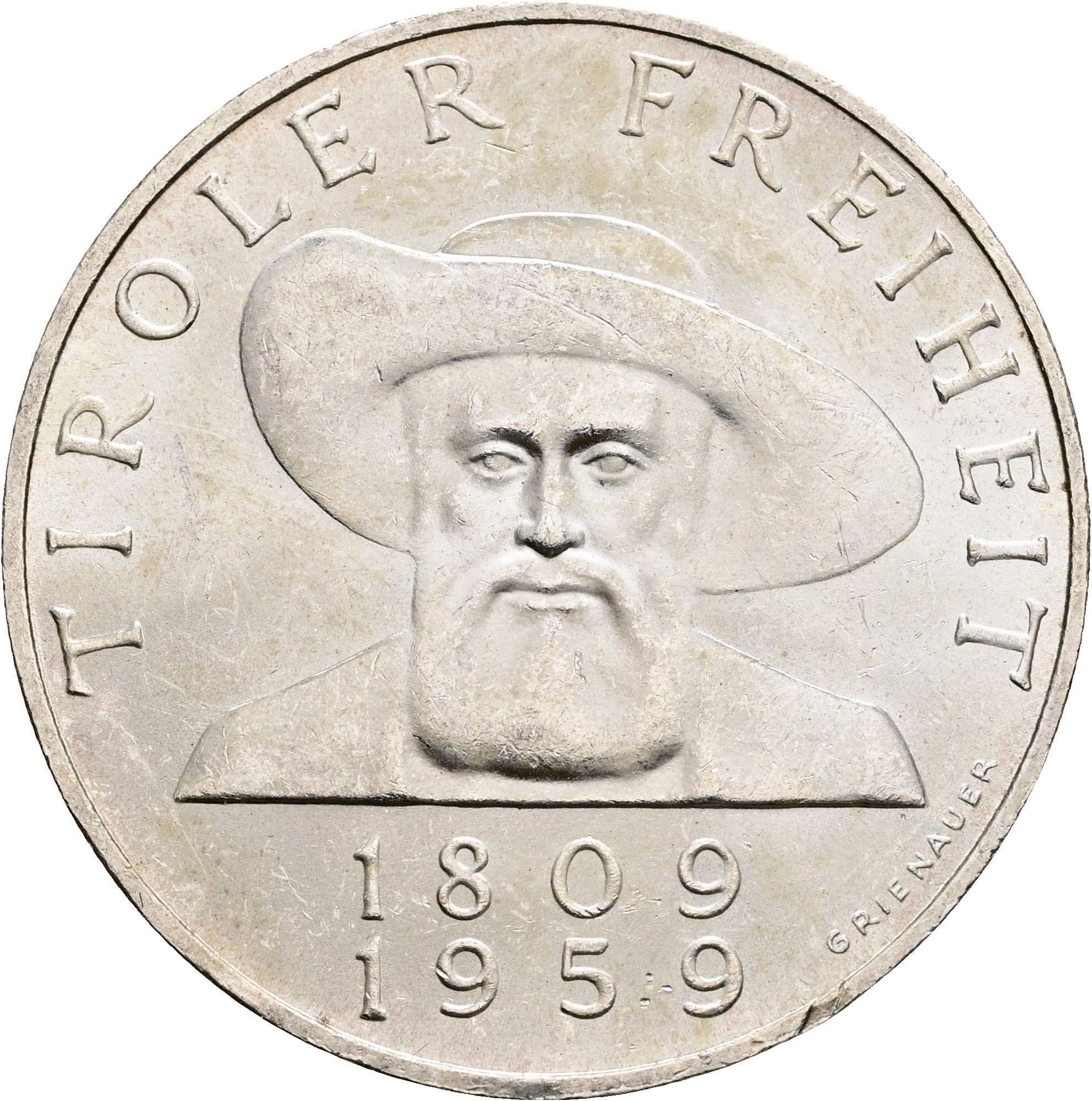 50 Schilling 1959 – Vorderseite