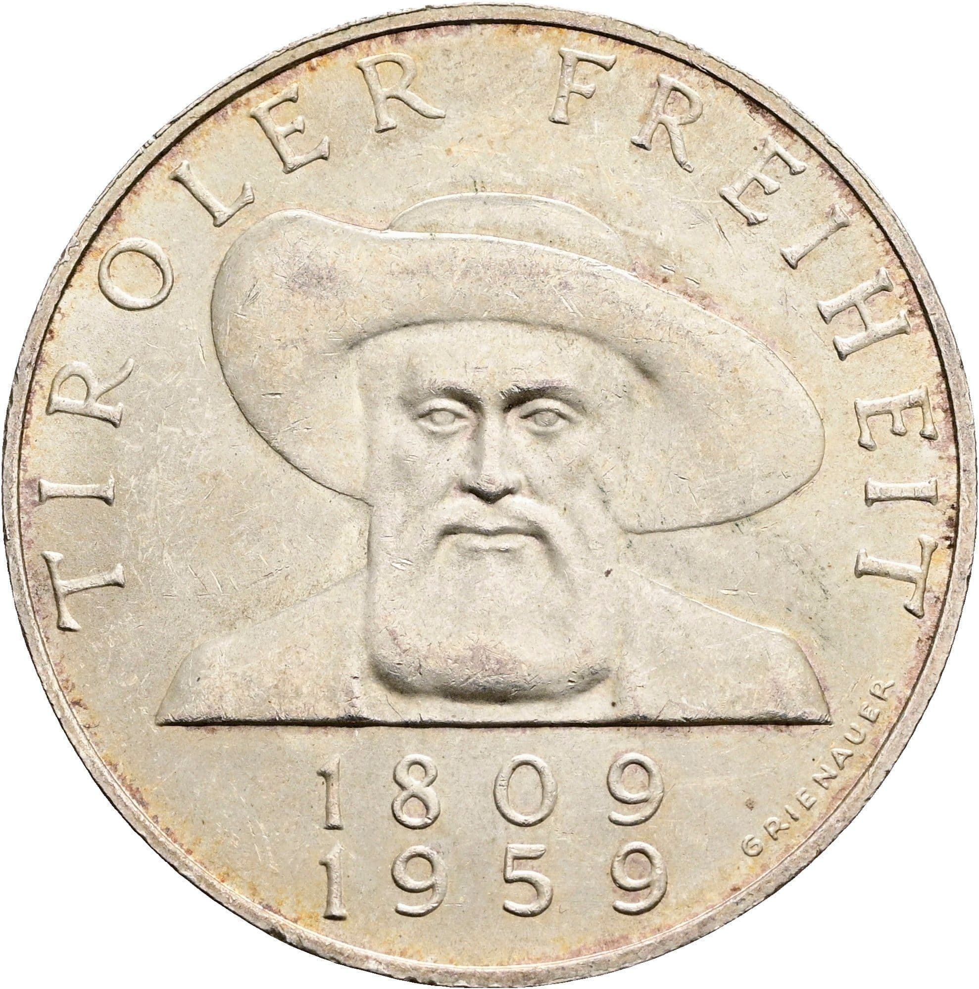 50 Schilling 1959 – Vorderseite