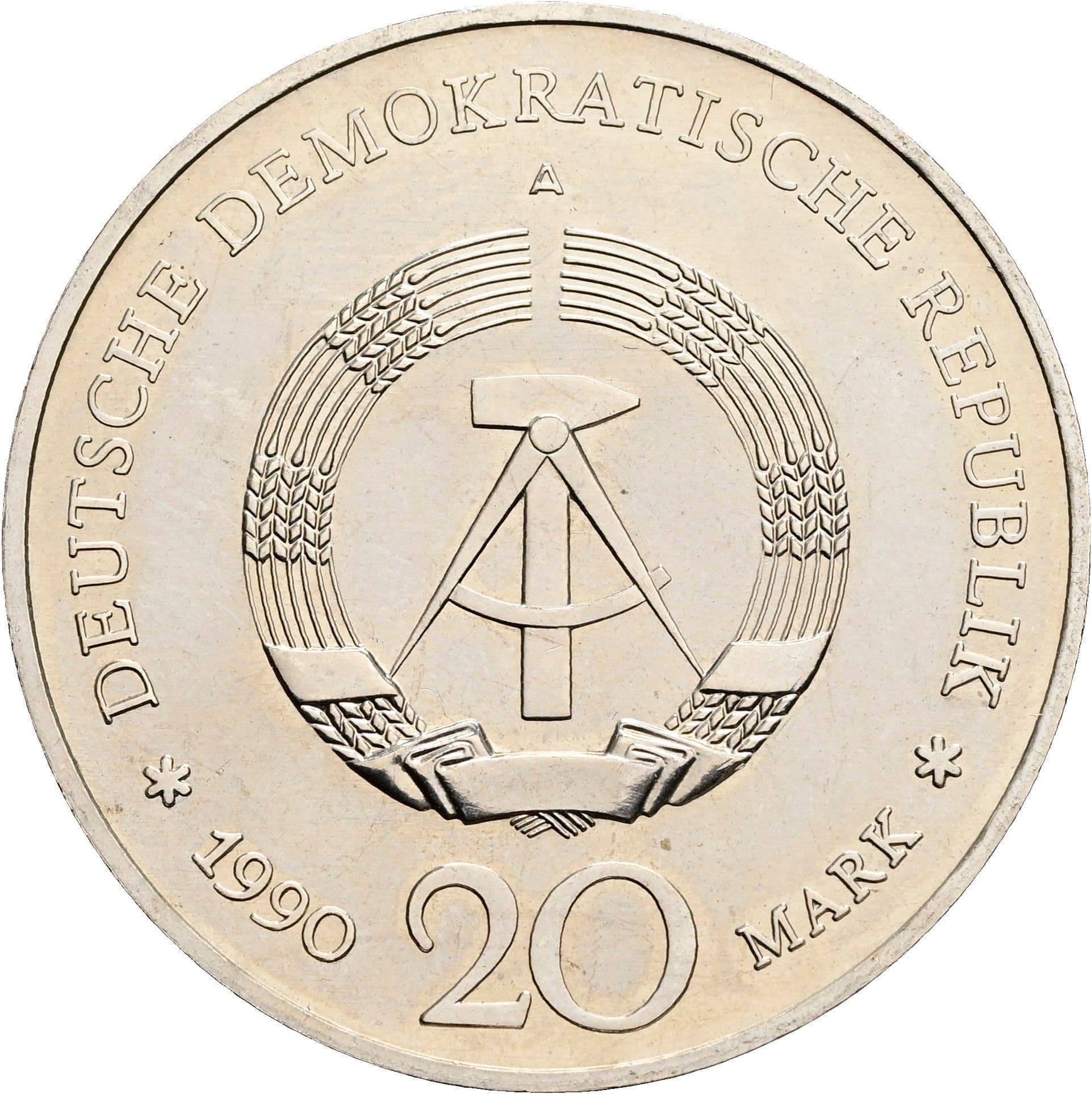 20 Mark 1990 – Rückseite