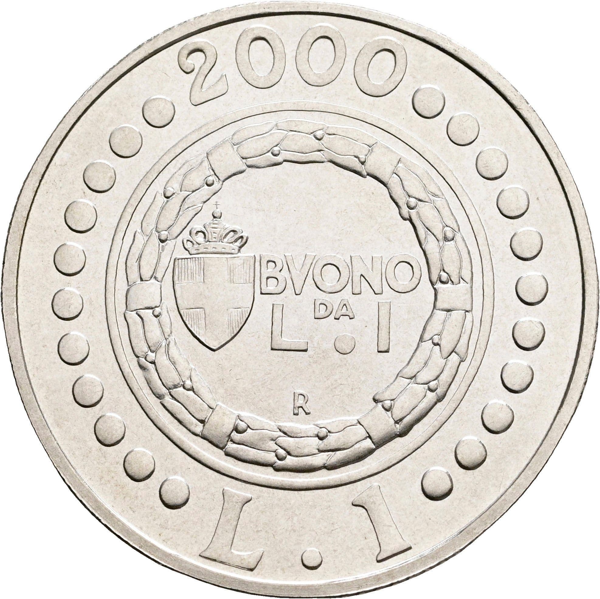 1 Lira 2000 – Rückseite