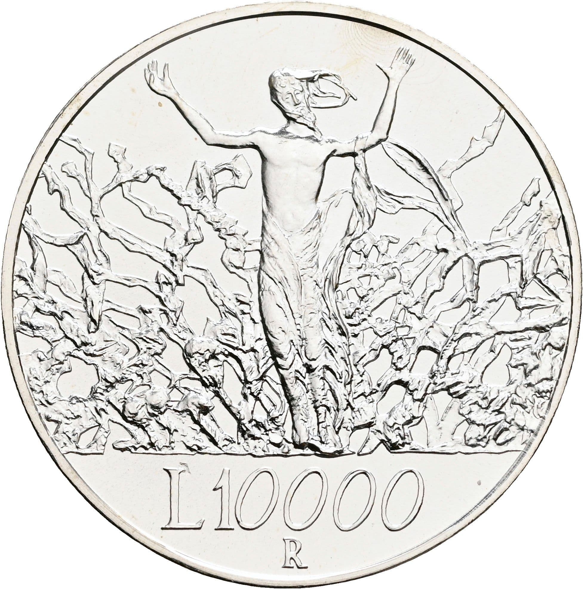 10000 Lira 2000 – Rückseite