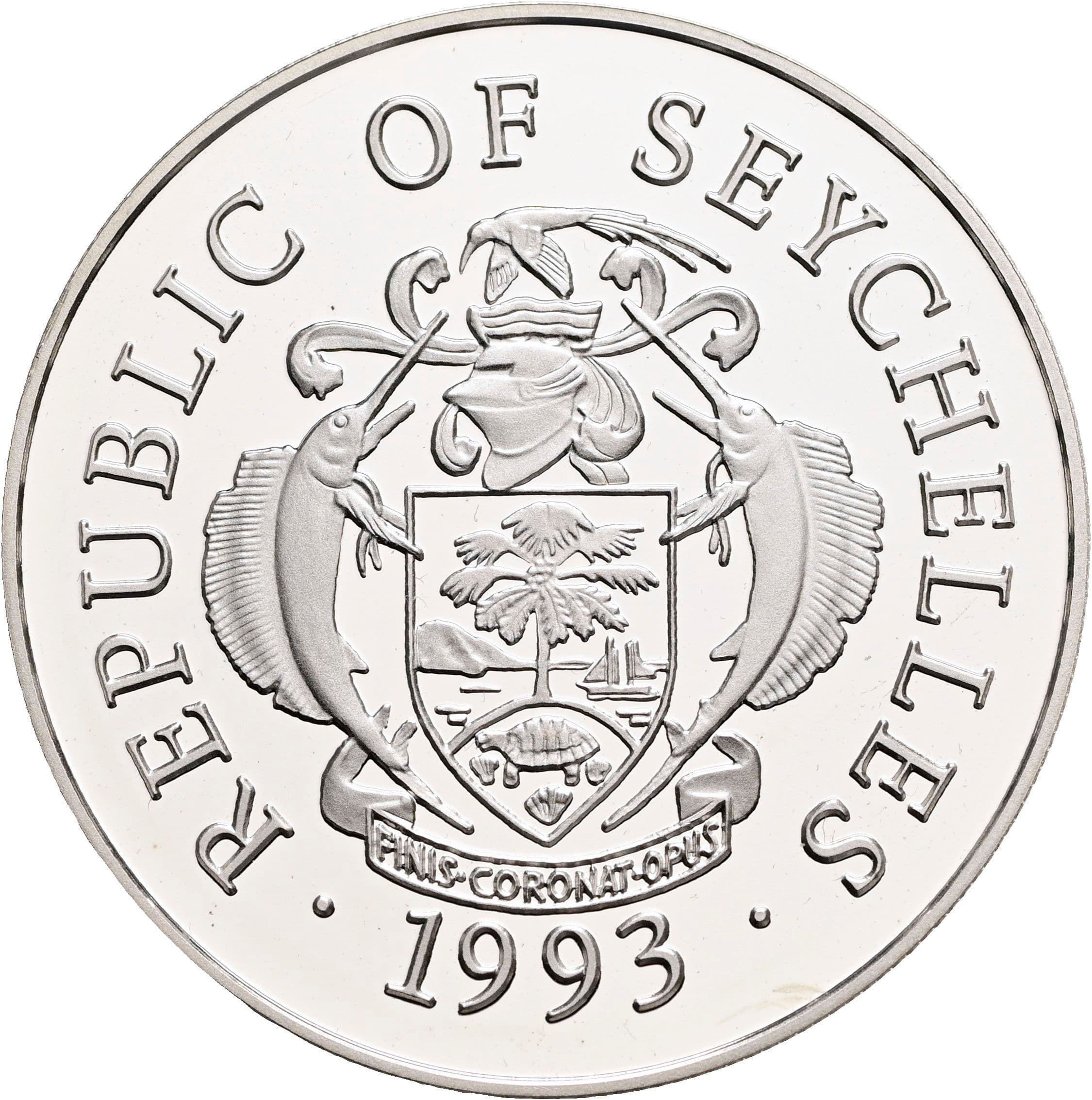25 Rupees 1993 – Rückseite
