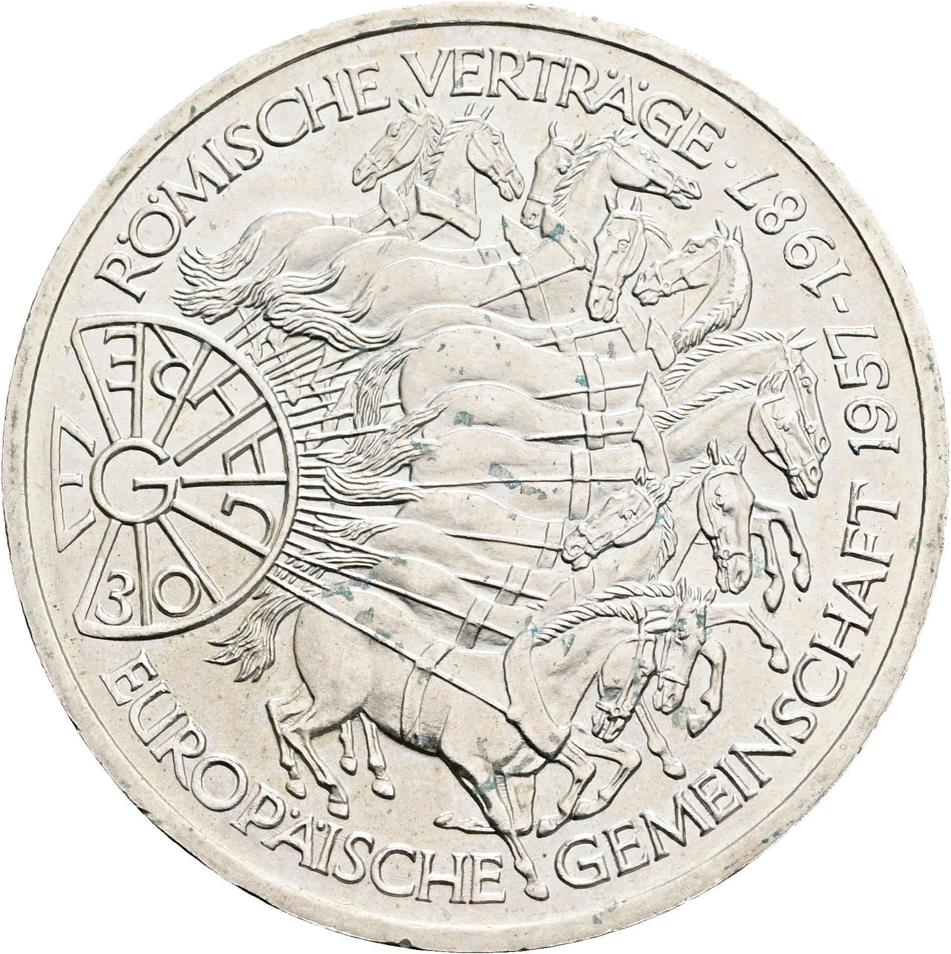 10 Deutsche Mark 1987 G – Vorderseite