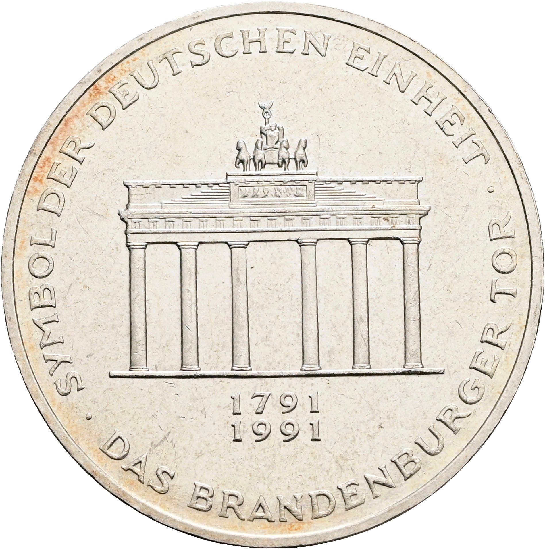10 Deutsche Mark 1991 A – Vorderseite