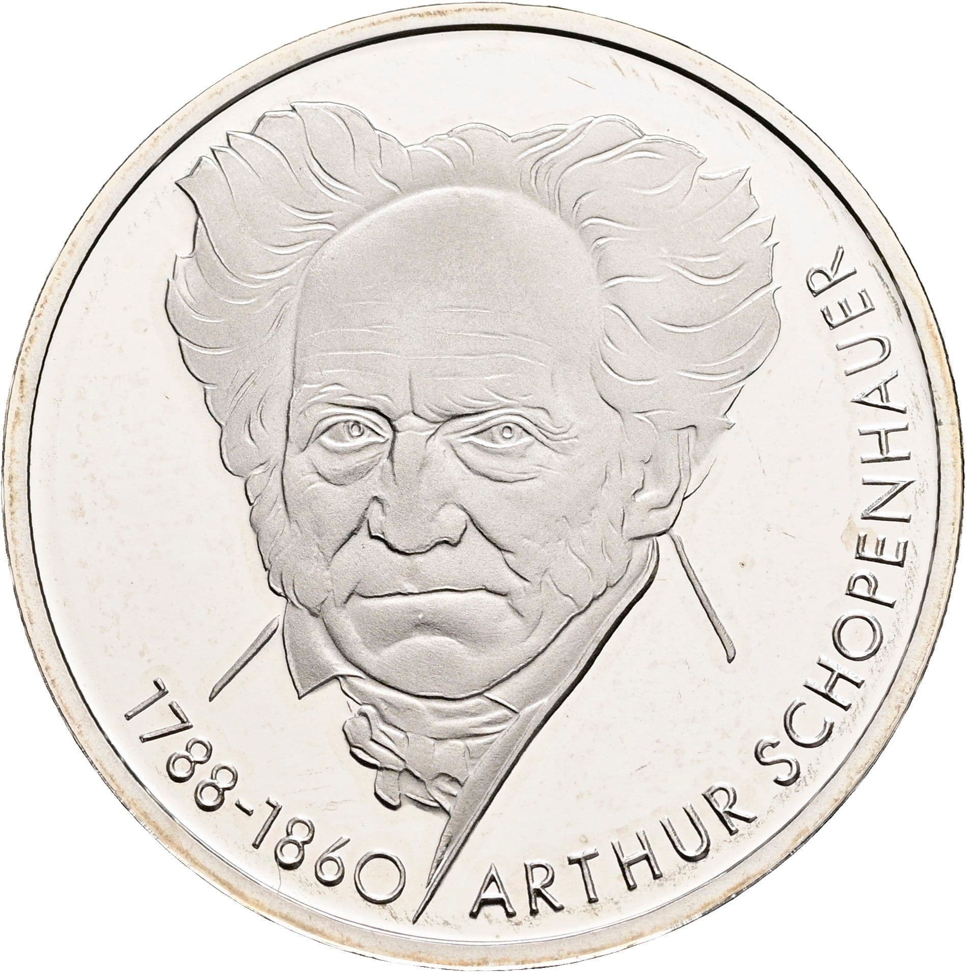 10 Deutsche Mark 1988 D – Vorderseite