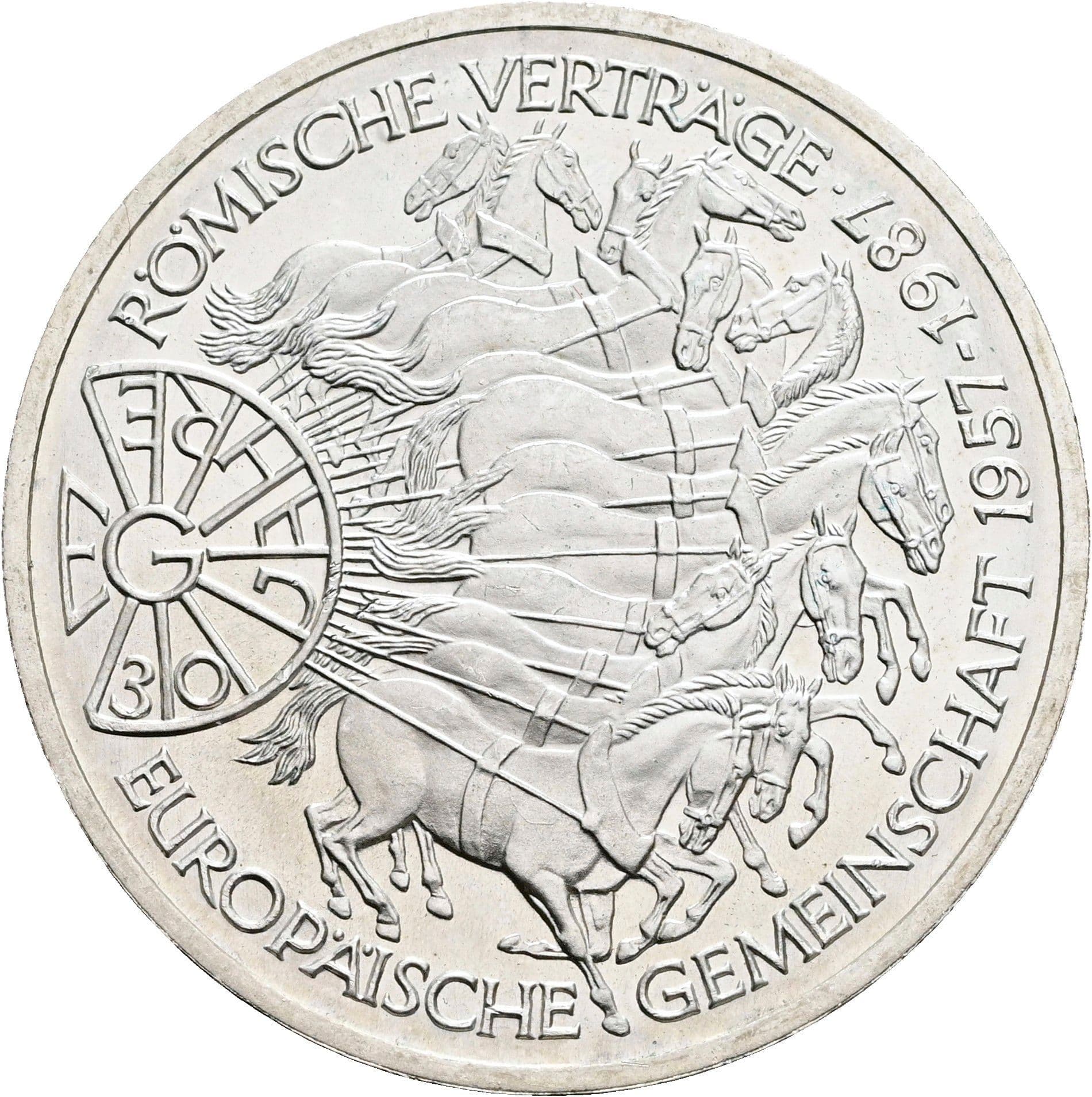 10 Deutsche Mark 1987 G – Vorderseite