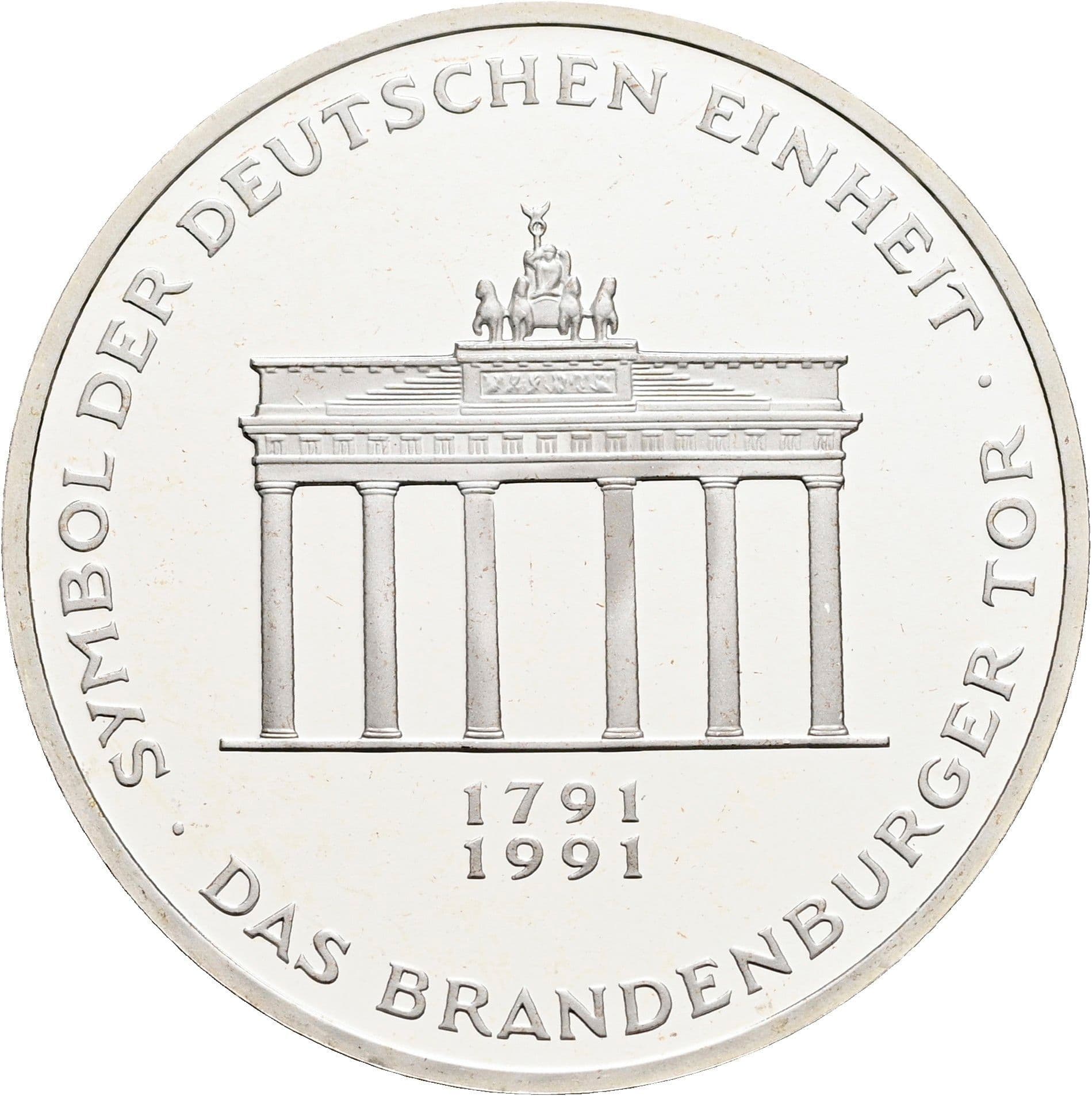 10 Deutsche Mark 1991 A – Vorderseite