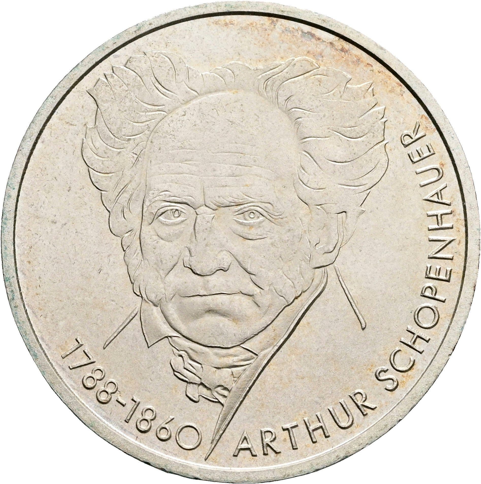 10 Deutsche Mark 1988 D – Vorderseite