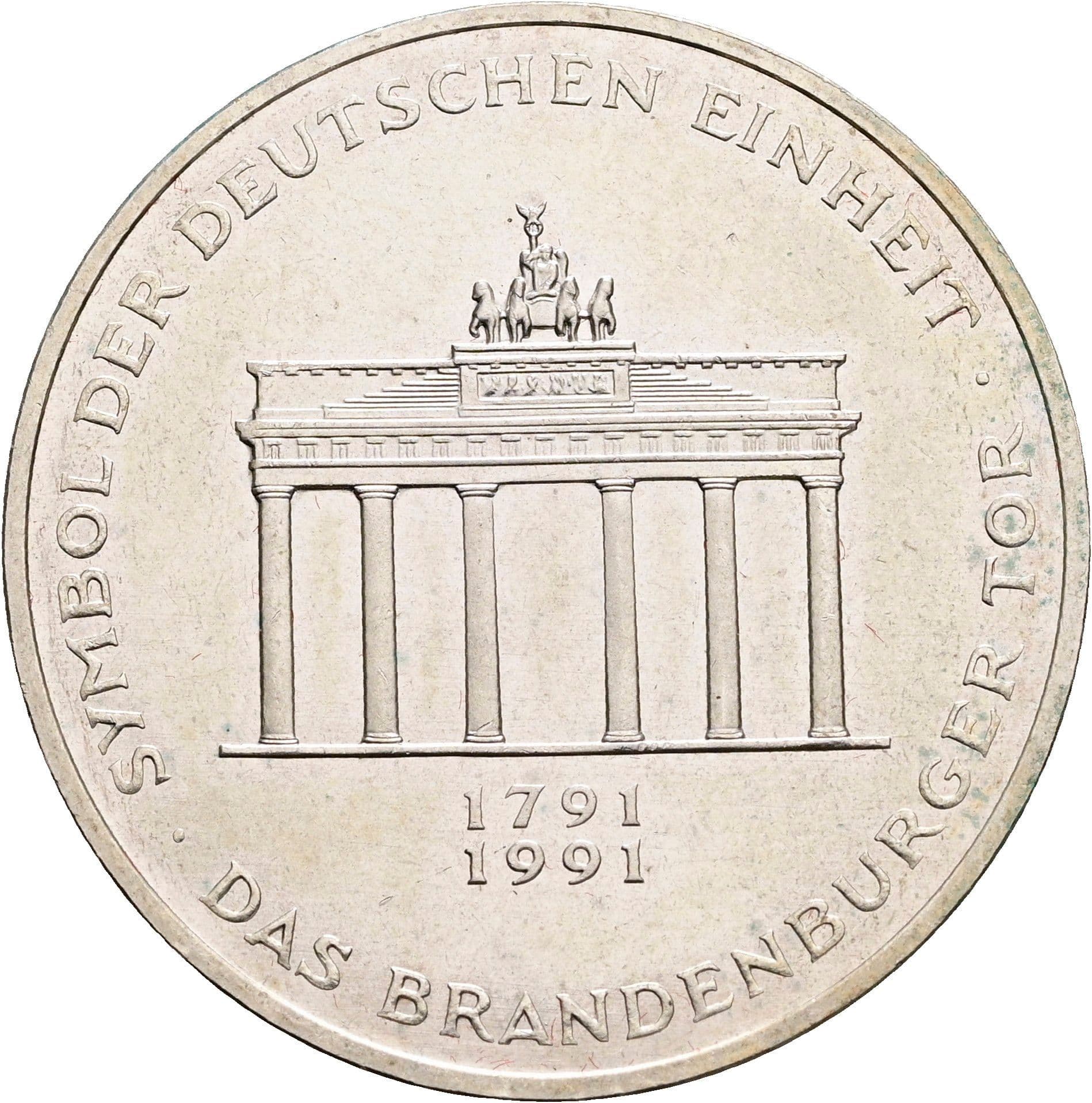 10 Deutsche Mark 1991 A – Vorderseite