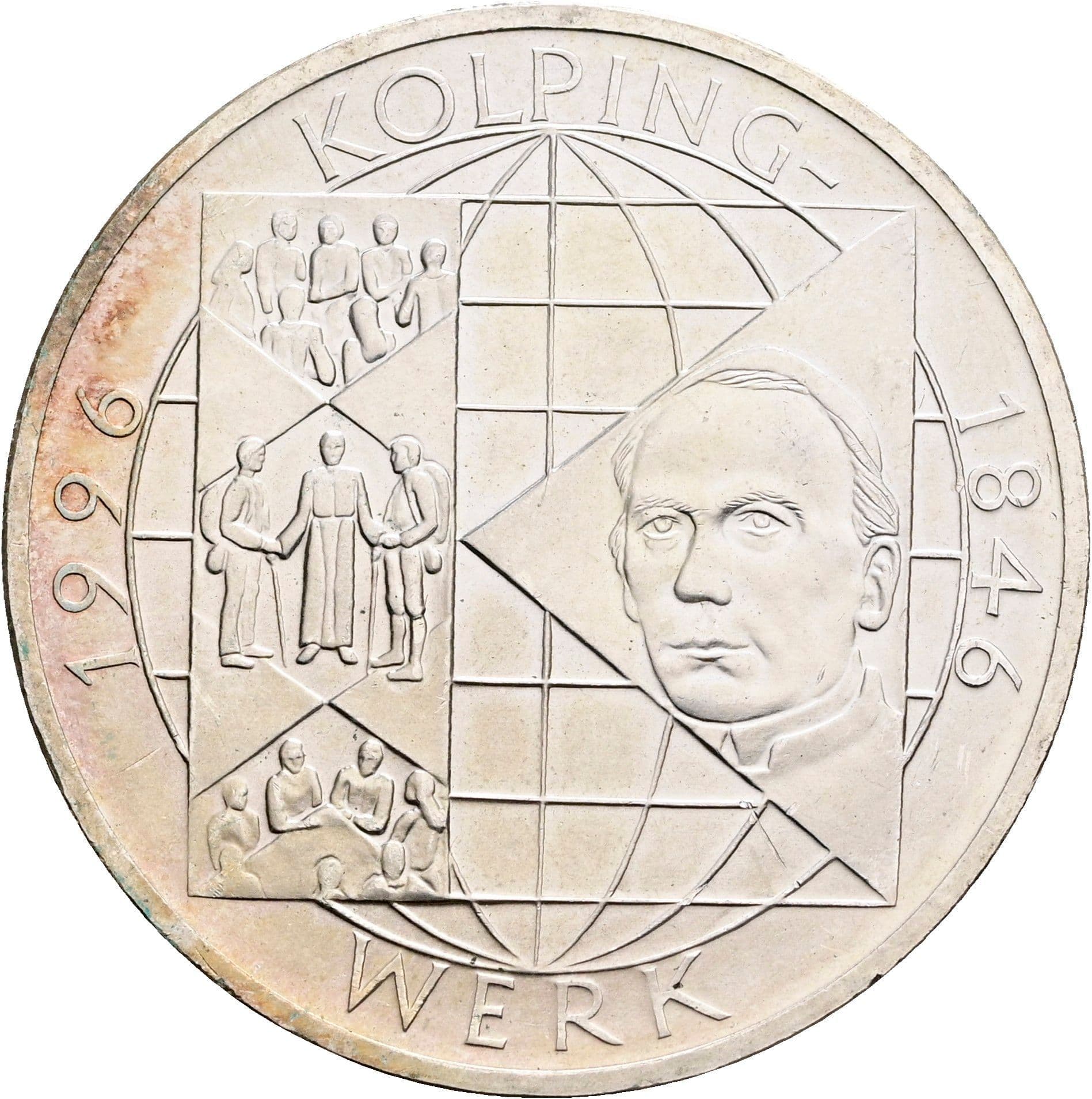 10 Deutsche Mark 1996 A – Vorderseite