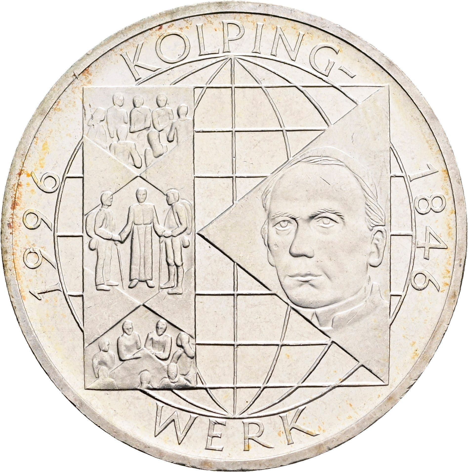 10 Deutsche Mark 1996 A – Vorderseite