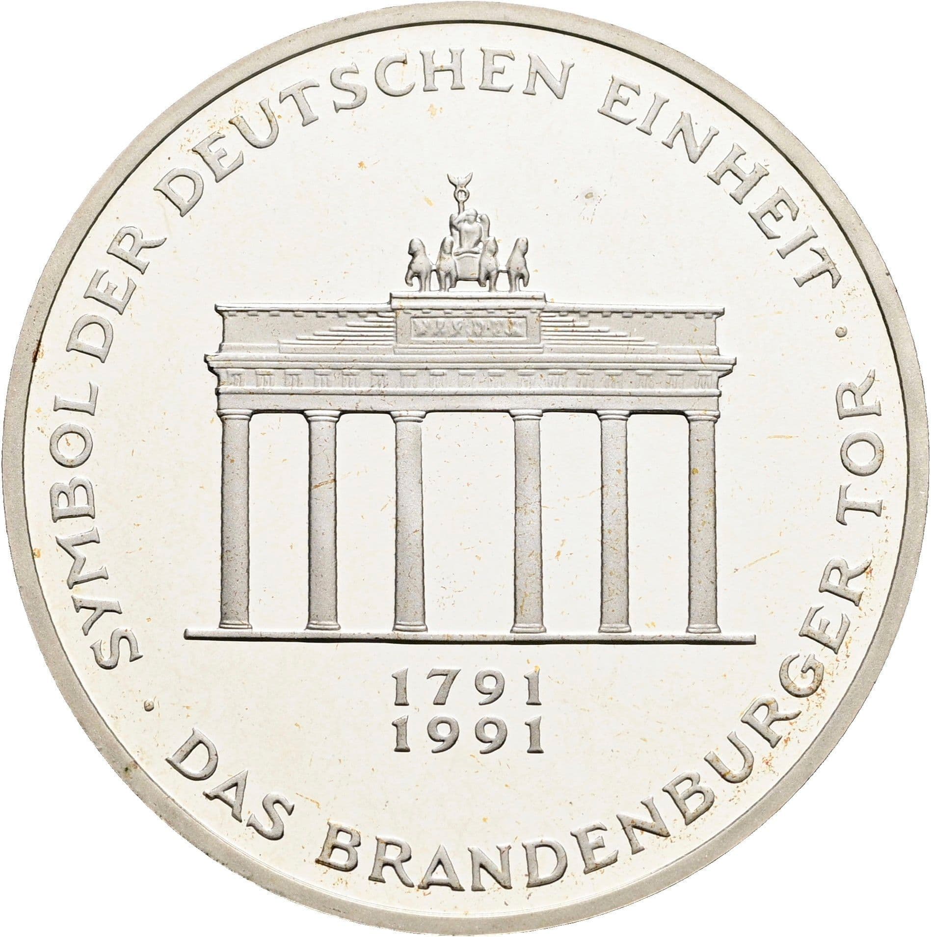 10 Deutsche Mark 1991 A – Vorderseite