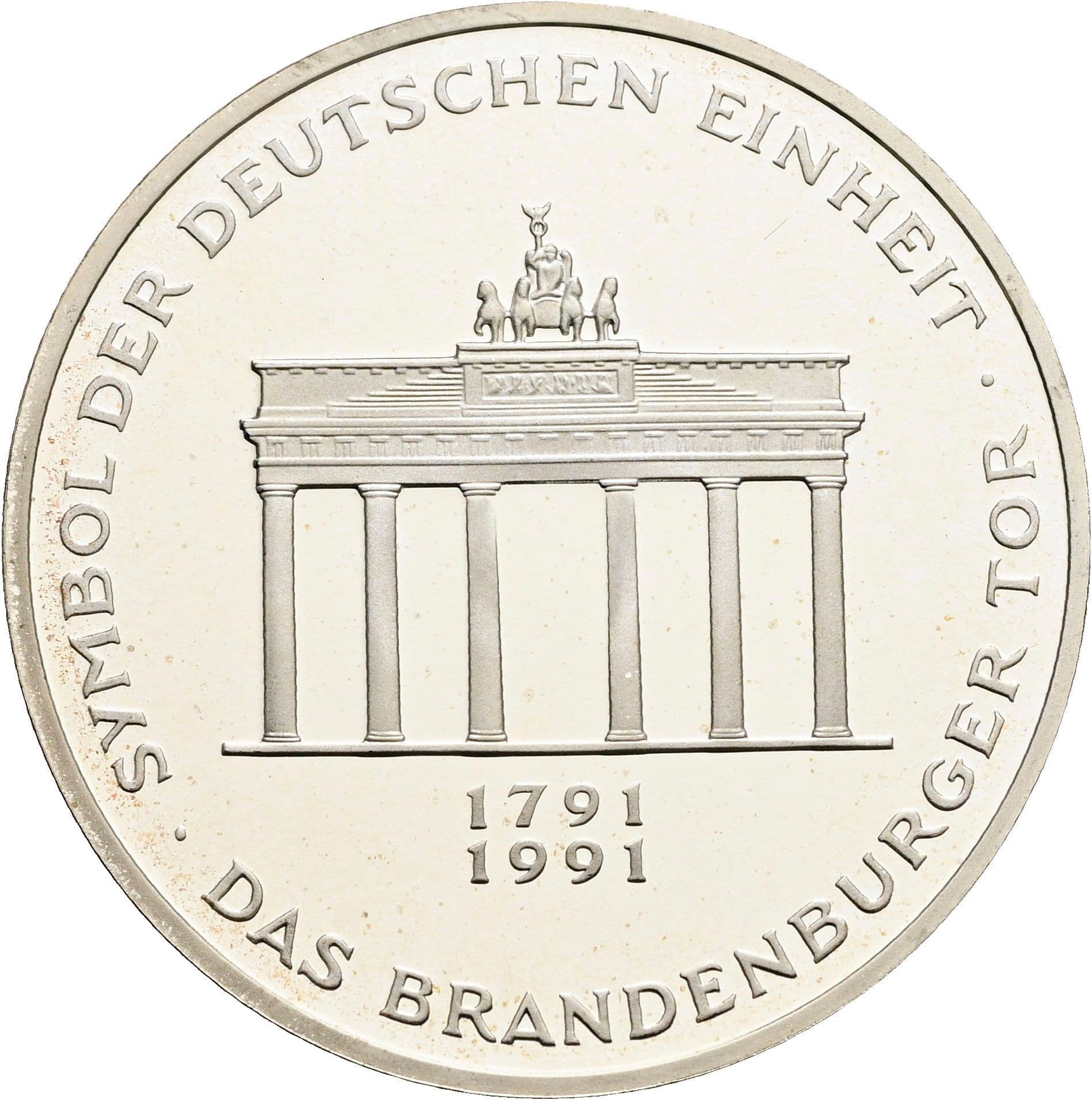 10 Deutsche Mark 1991 A – Vorderseite