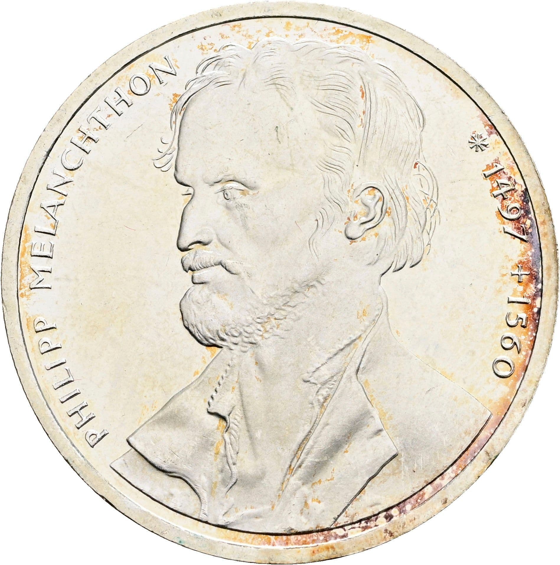 10 Deutsche Mark 1997 J – Vorderseite