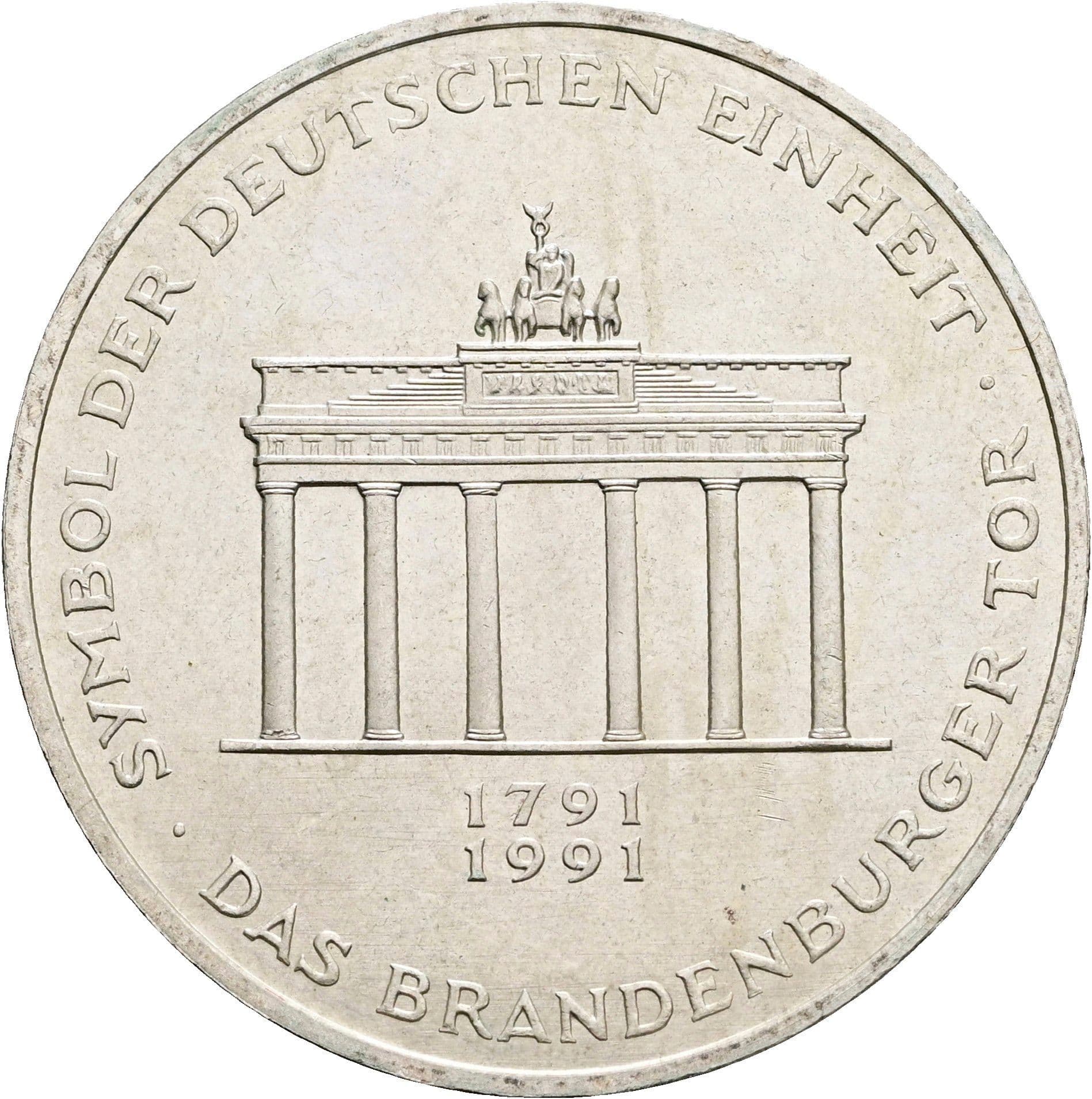 10 Deutsche Mark 1991 A – Vorderseite