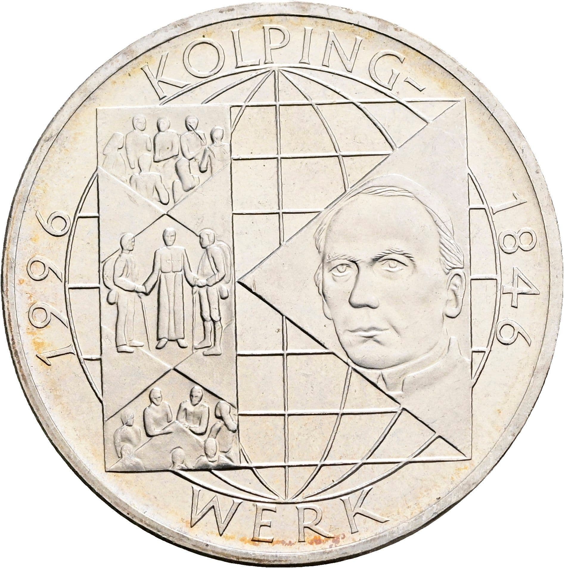 10 Deutsche Mark 1996 A – Vorderseite