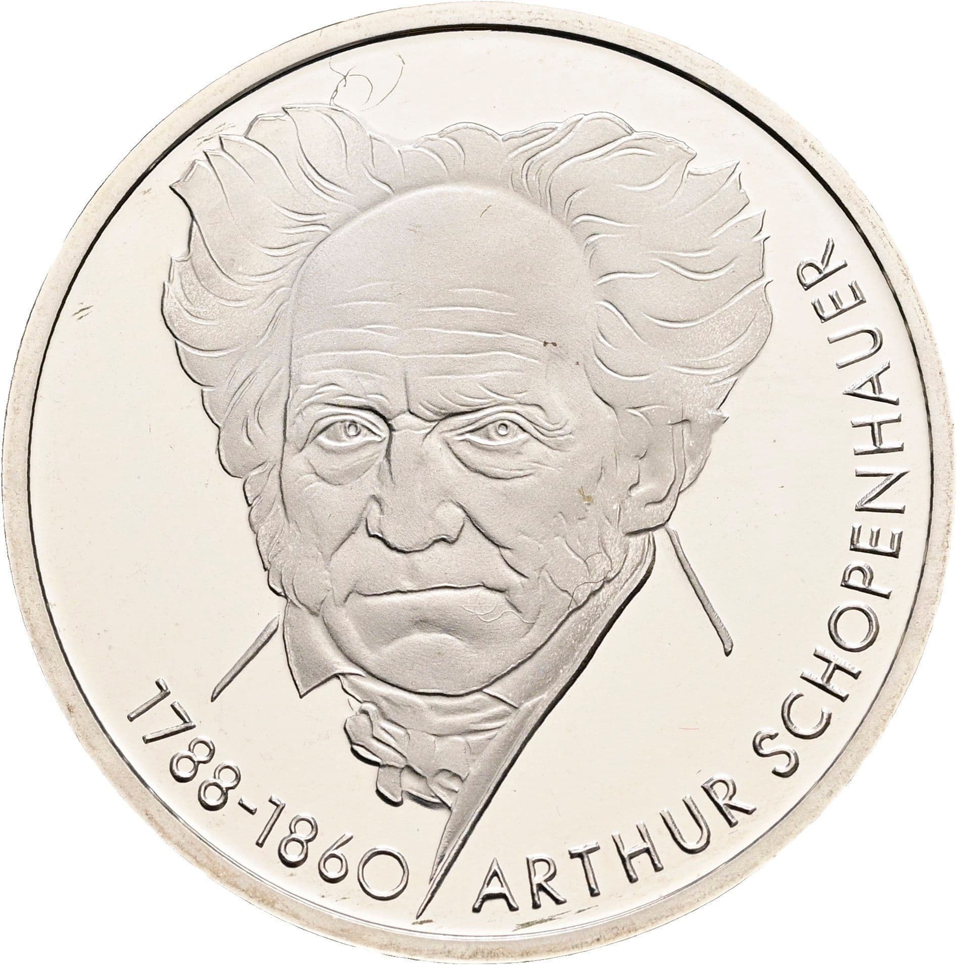 10 Deutsche Mark 1988 D – Vorderseite