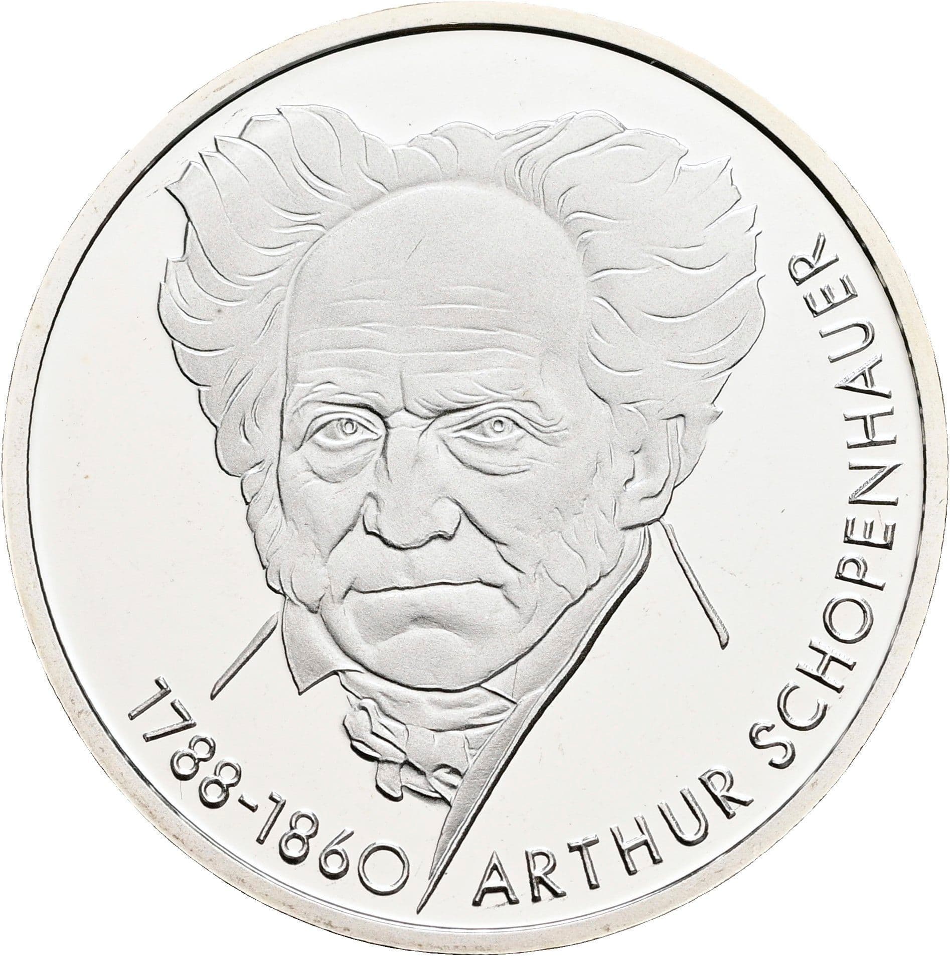 10 Deutsche Mark 1988 D – Vorderseite