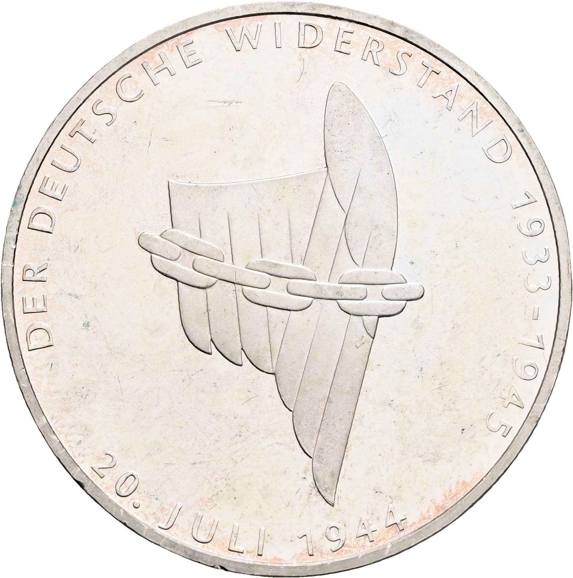 10 Deutsche Mark 1994 A – Vorderseite