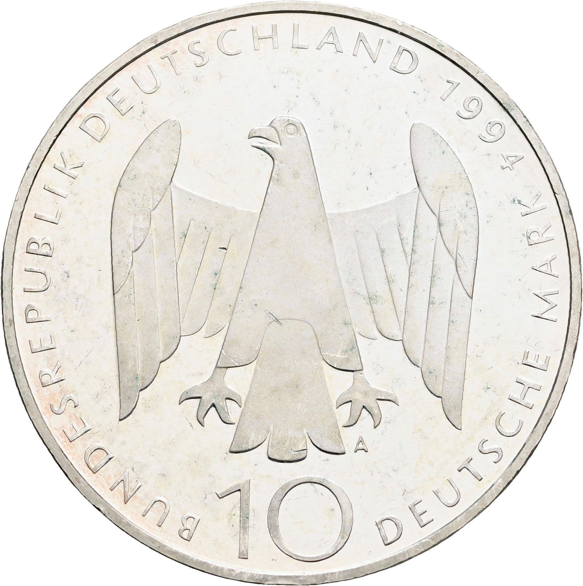 10 Deutsche Mark 1994 A – Rückseite