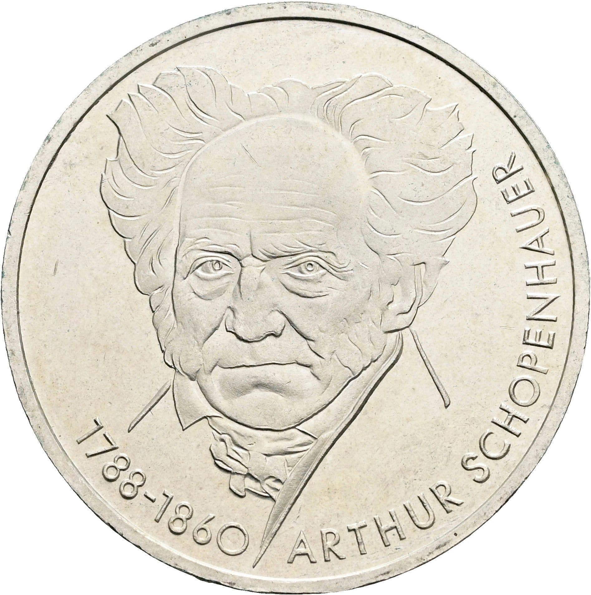 10 Deutsche Mark 1988 D – Vorderseite
