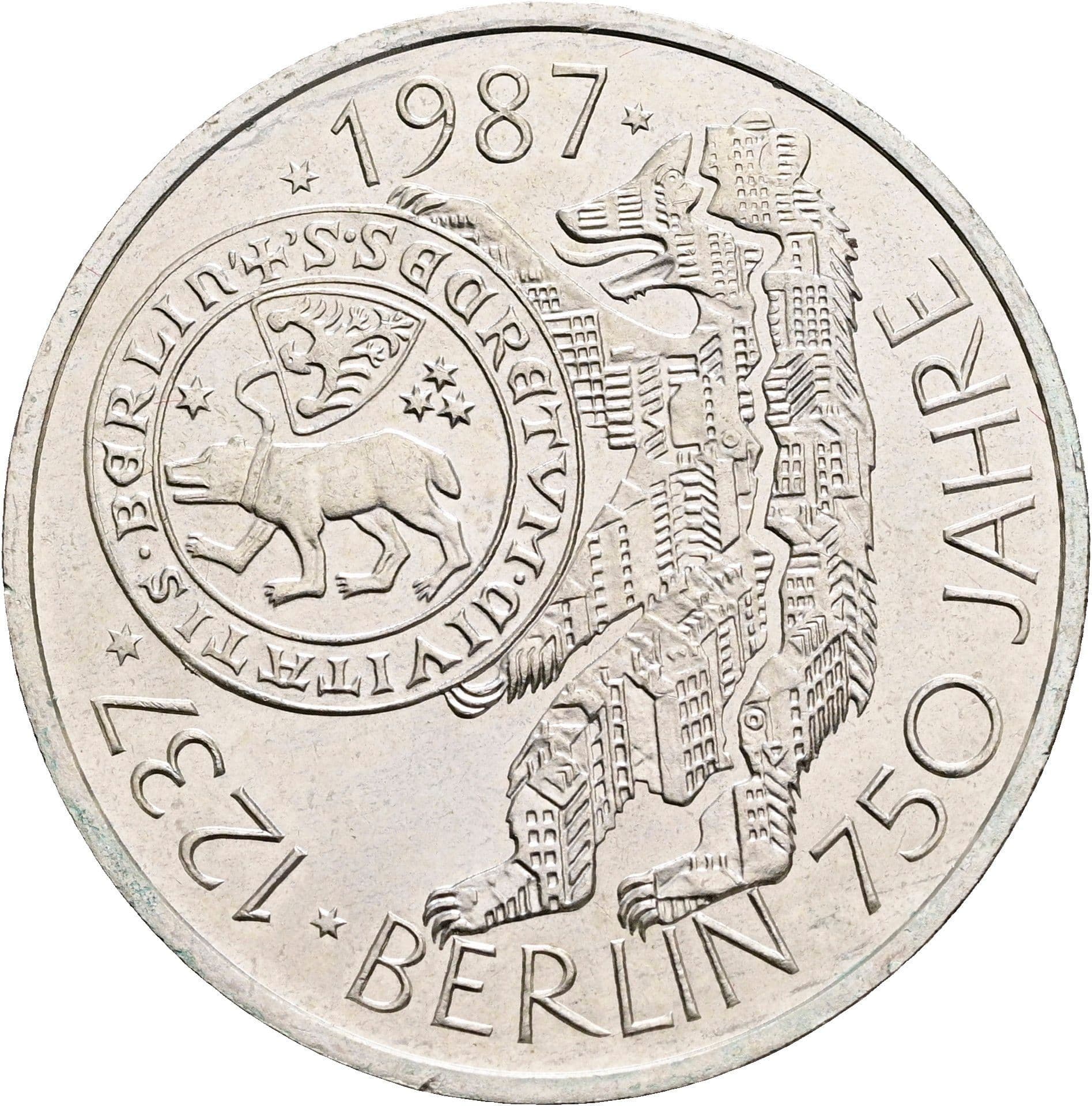 10 Deutsche Mark 1987 J – Vorderseite