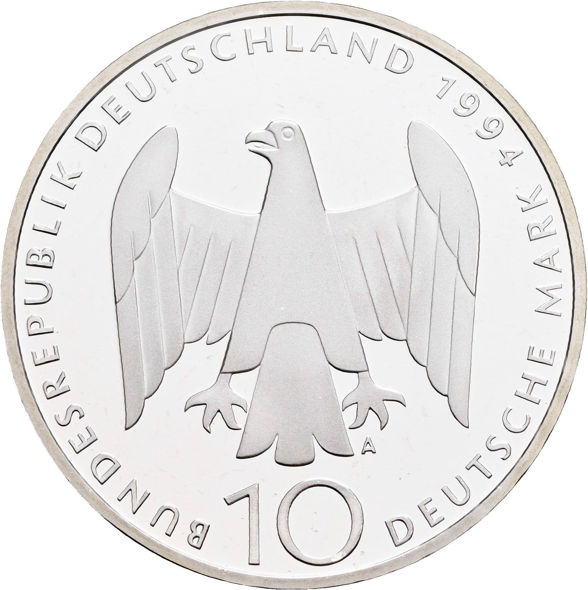 10 Deutsche Mark 1994 A – Rückseite
