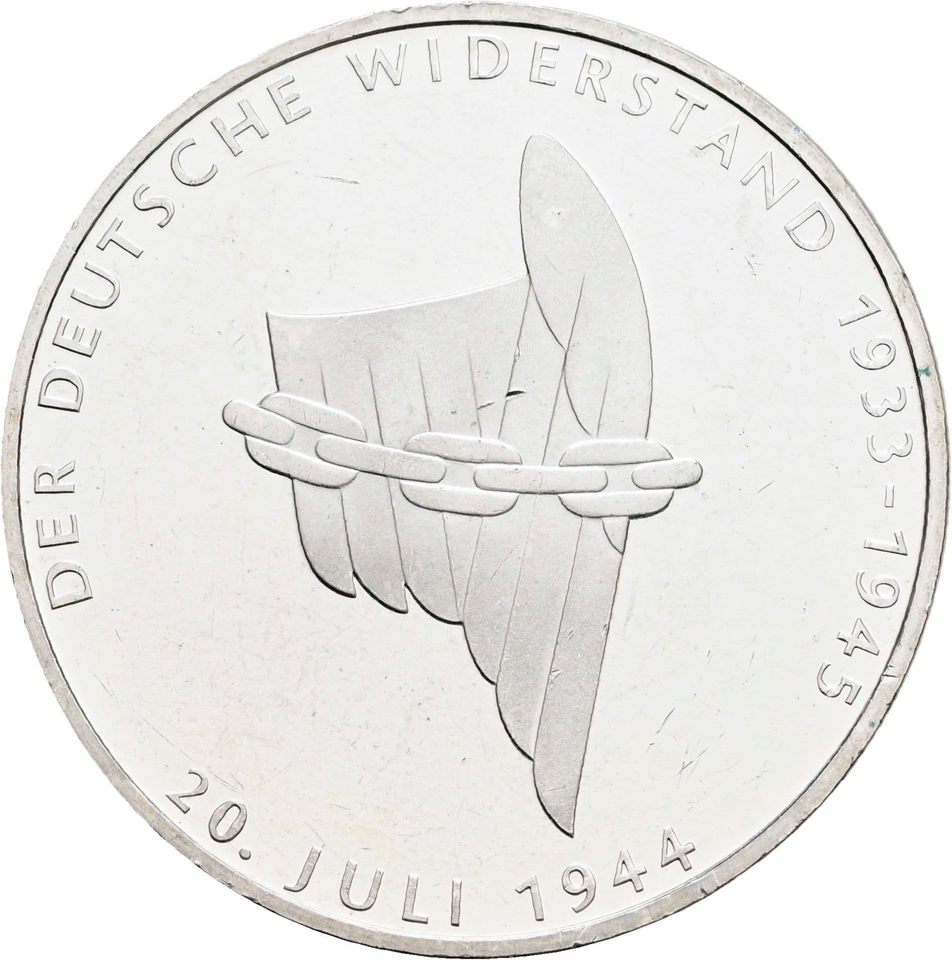 10 Deutsche Mark 1994 A – Vorderseite