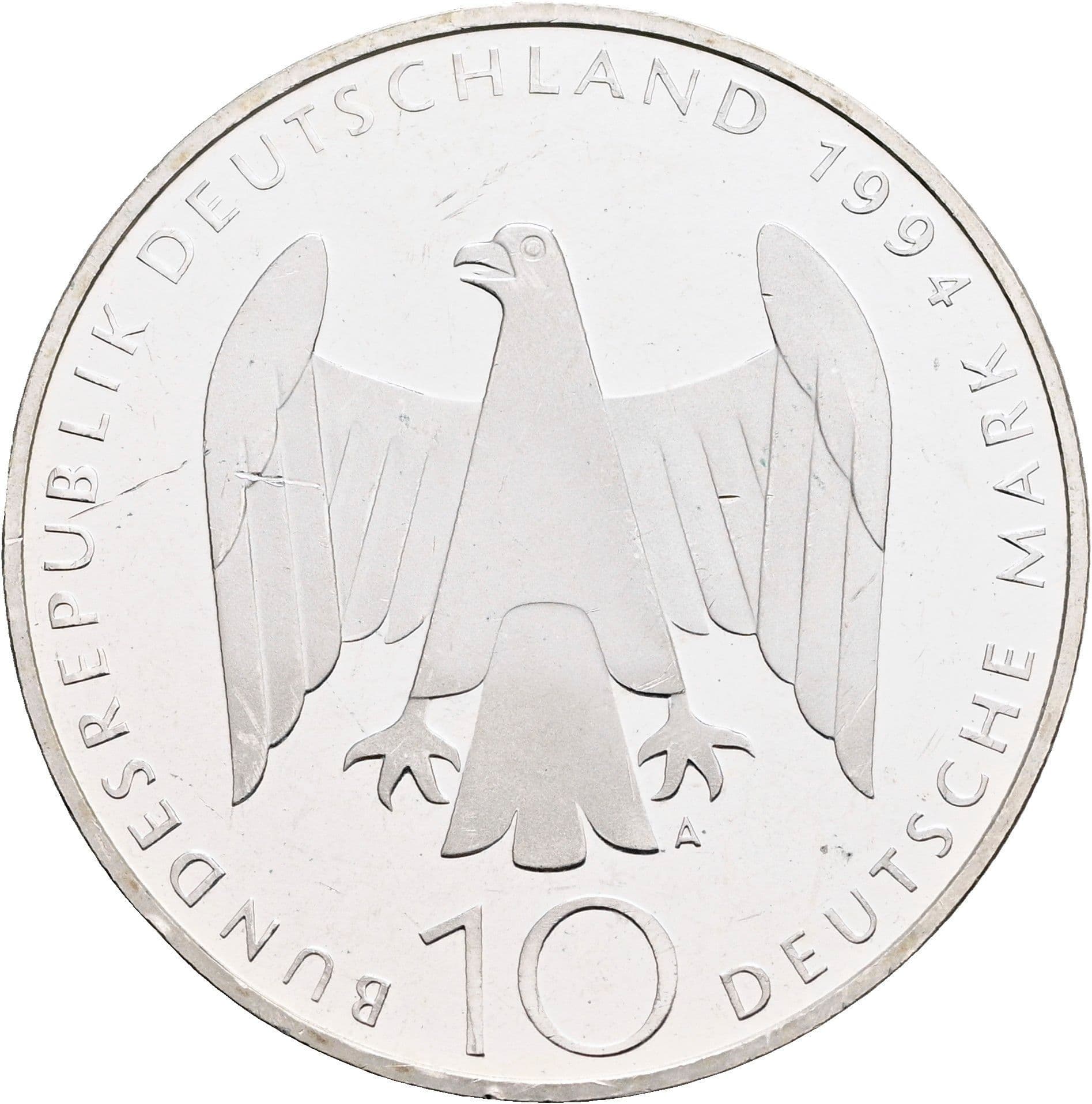 10 Deutsche Mark 1994 A – Rückseite