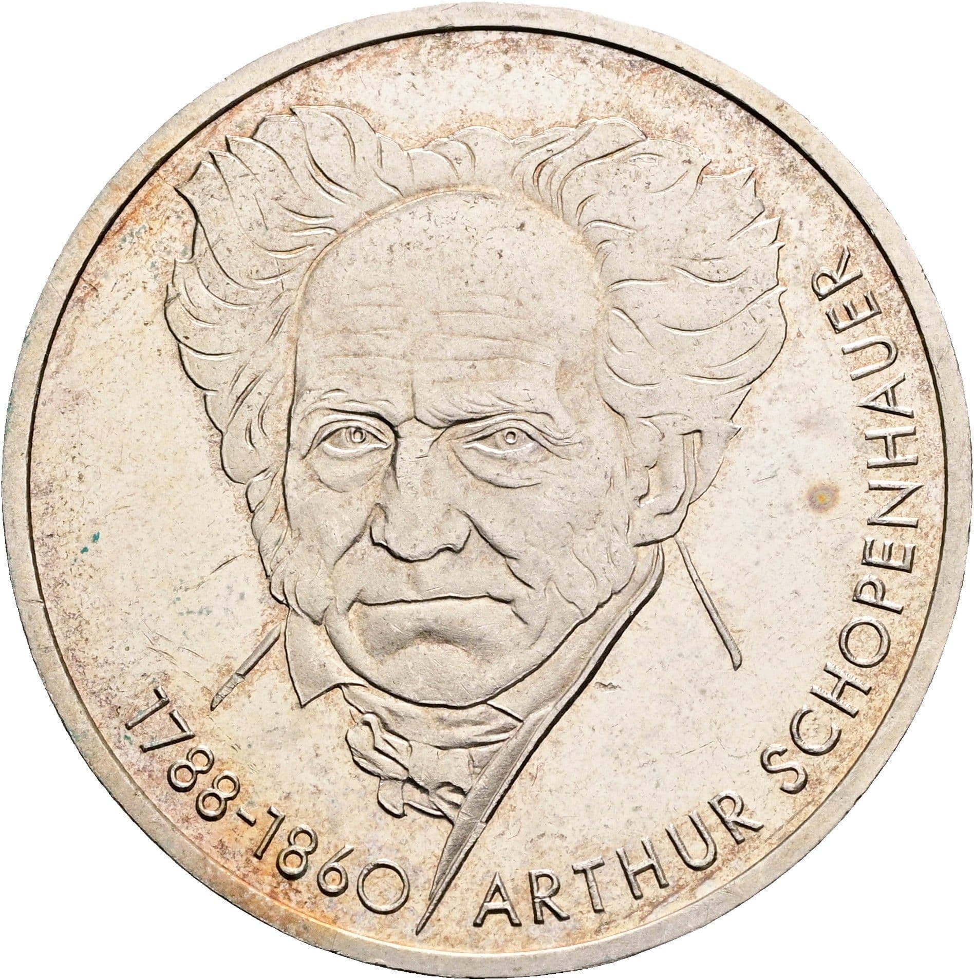 10 Deutsche Mark 1988 D – Vorderseite