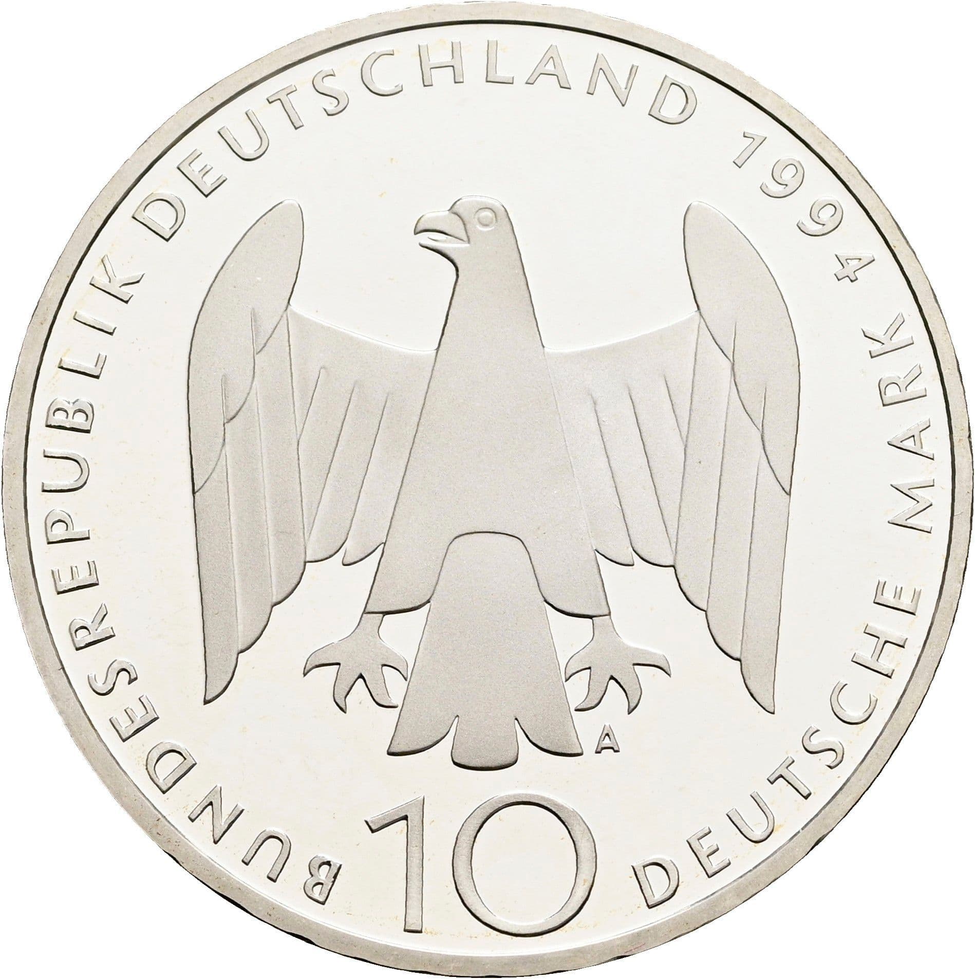 10 Deutsche Mark 1994 A – Rückseite