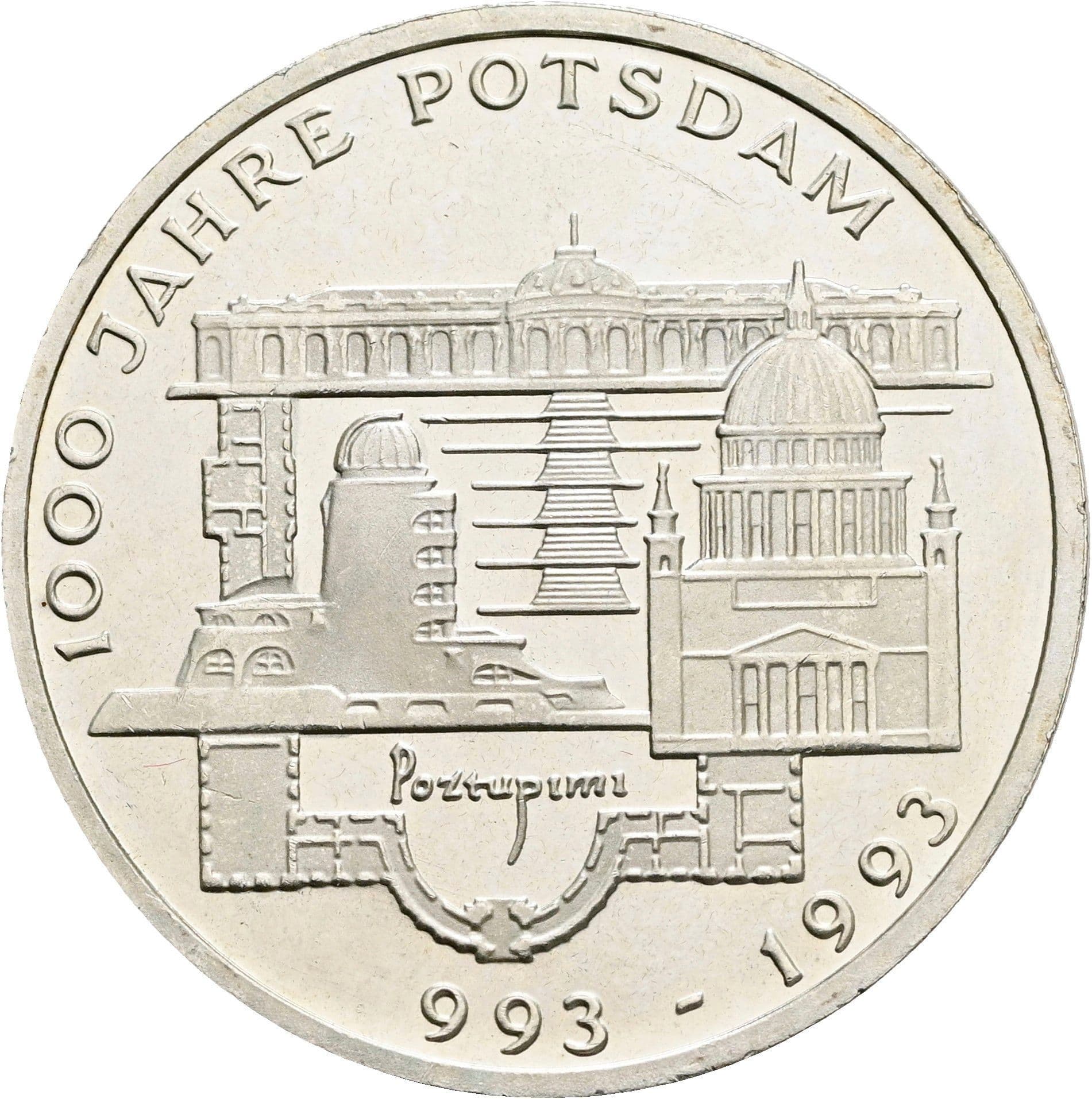 10 Deutsche Mark 1993 F – Vorderseite