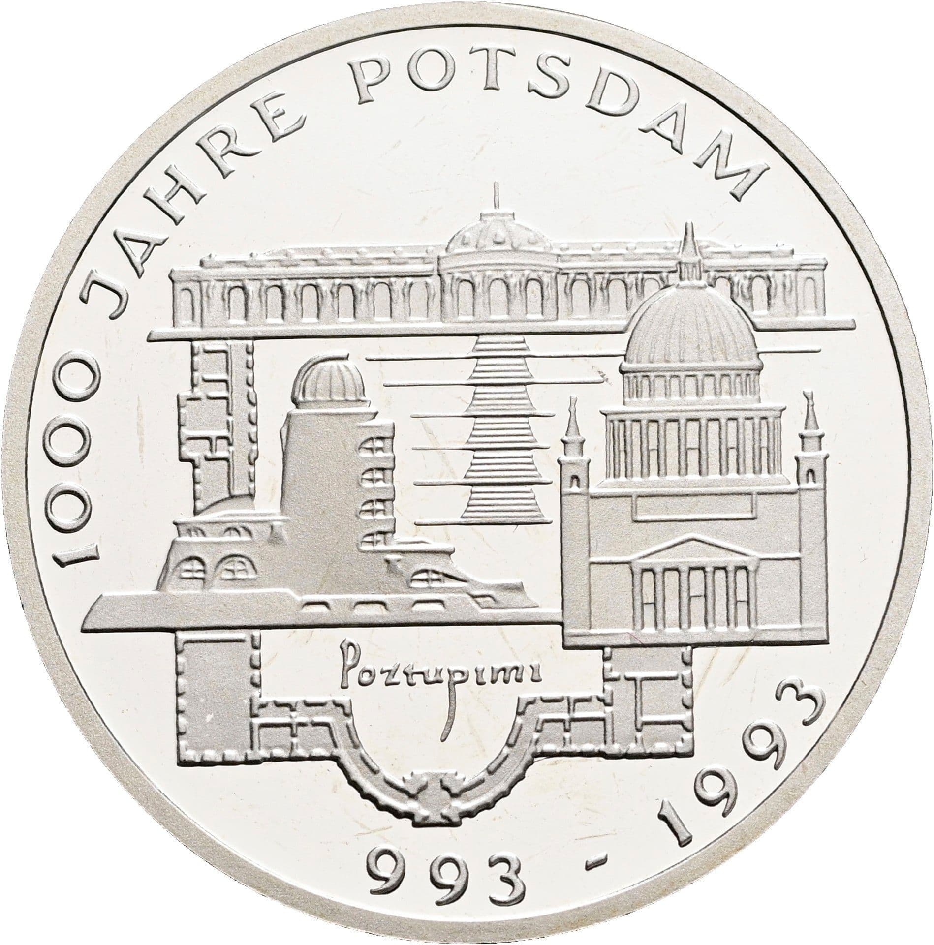 10 Deutsche Mark 1993 F – Vorderseite