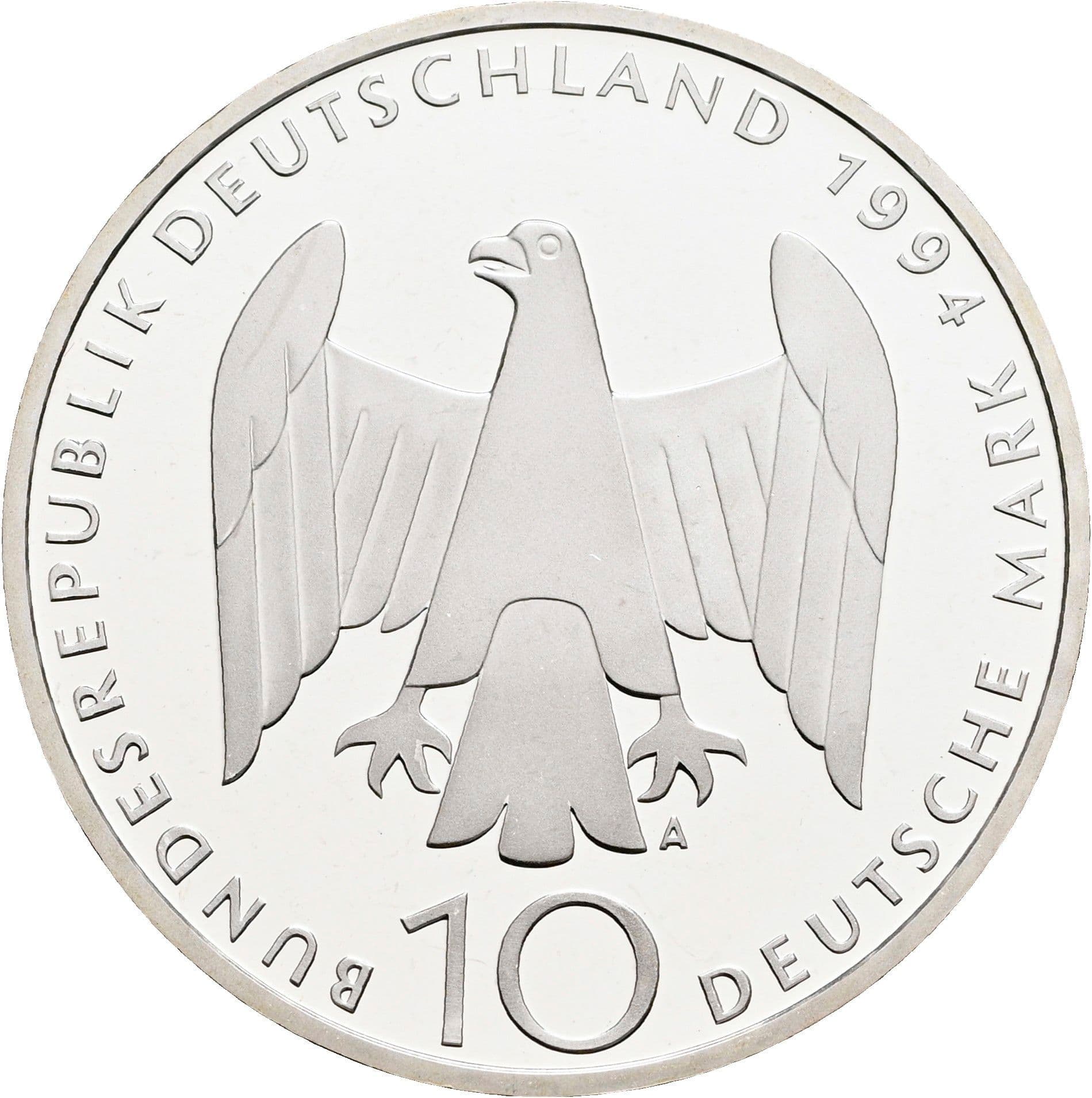 10 Deutsche Mark 1994 A – Rückseite