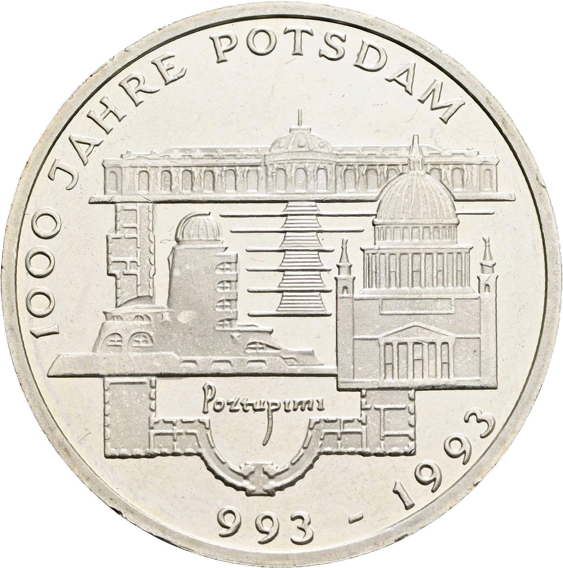 10 Deutsche Mark 1993 F – Vorderseite